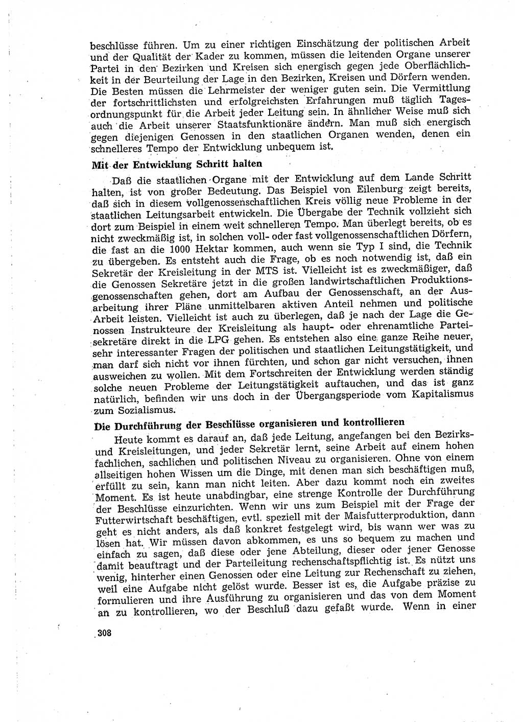 Neuer Weg (NW), Organ des Zentralkomitees (ZK) der SED (Sozialistische Einheitspartei Deutschlands) für Fragen des Parteilebens, 15. Jahrgang [Deutsche Demokratische Republik (DDR)] 1960, Seite 308 (NW ZK SED DDR 1960, S. 308)