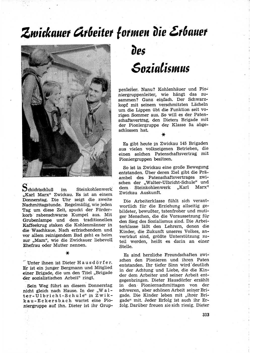 Neuer Weg (NW), Organ des Zentralkomitees (ZK) der SED (Sozialistische Einheitspartei Deutschlands) für Fragen des Parteilebens, 15. Jahrgang [Deutsche Demokratische Republik (DDR)] 1960, Seite 333 (NW ZK SED DDR 1960, S. 333)