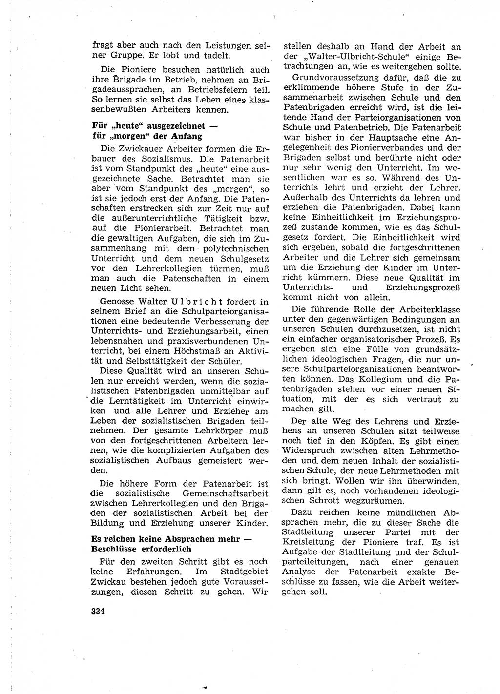 Neuer Weg (NW), Organ des Zentralkomitees (ZK) der SED (Sozialistische Einheitspartei Deutschlands) für Fragen des Parteilebens, 15. Jahrgang [Deutsche Demokratische Republik (DDR)] 1960, Seite 334 (NW ZK SED DDR 1960, S. 334)