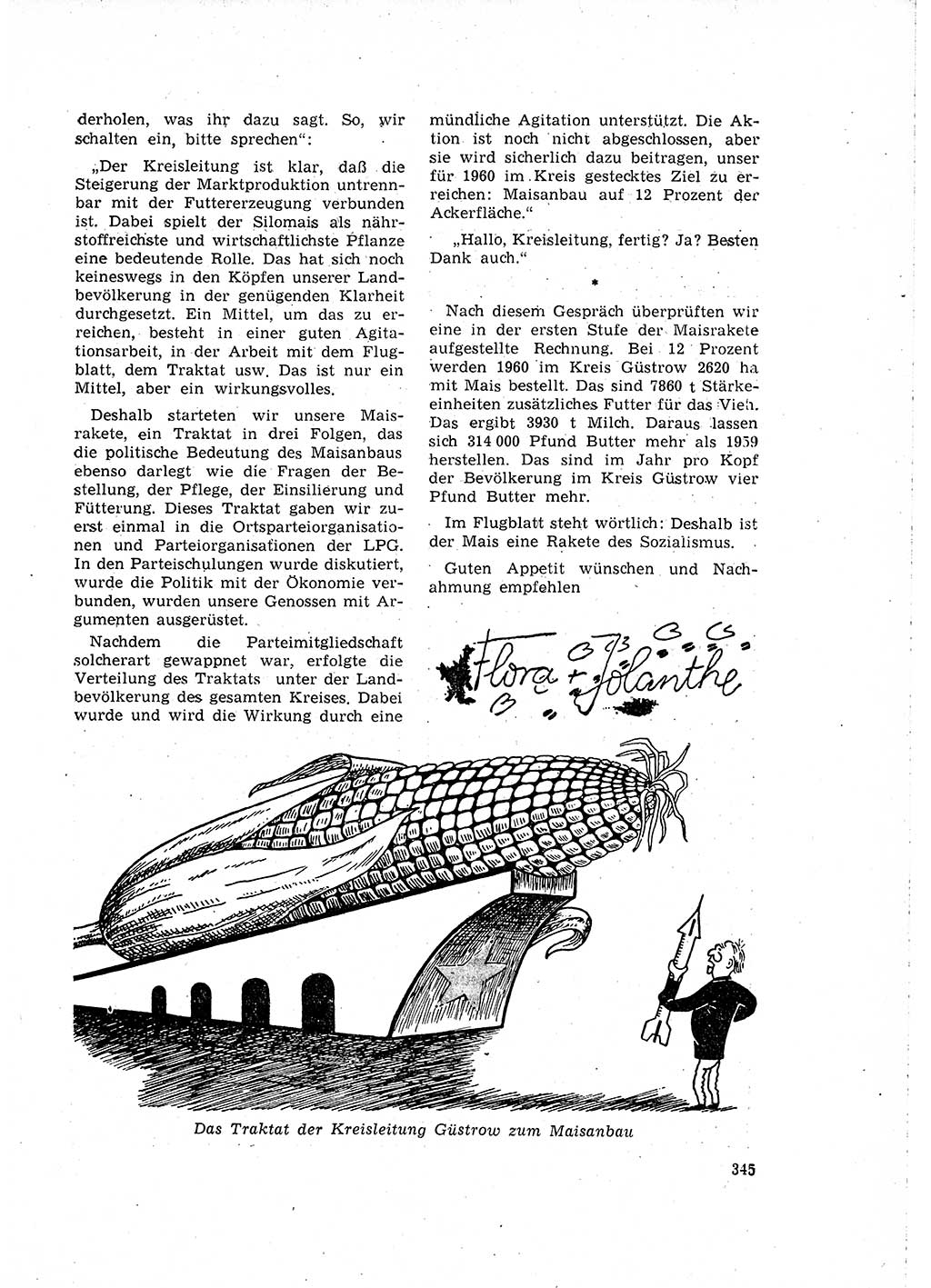 Neuer Weg (NW), Organ des Zentralkomitees (ZK) der SED (Sozialistische Einheitspartei Deutschlands) für Fragen des Parteilebens, 15. Jahrgang [Deutsche Demokratische Republik (DDR)] 1960, Seite 345 (NW ZK SED DDR 1960, S. 345)