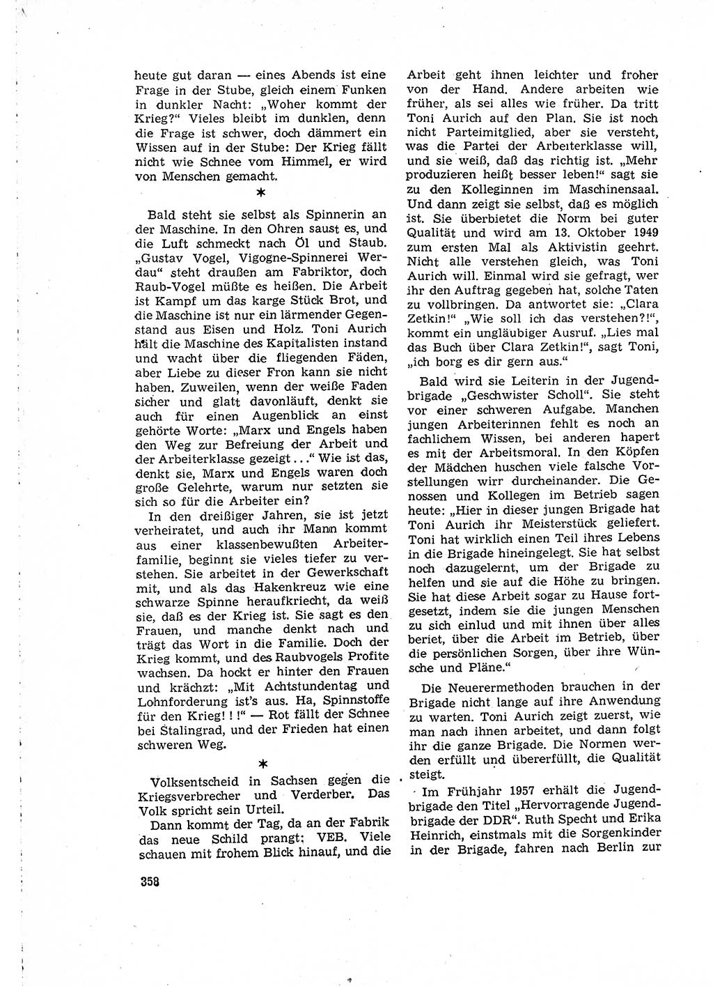 Neuer Weg (NW), Organ des Zentralkomitees (ZK) der SED (Sozialistische Einheitspartei Deutschlands) für Fragen des Parteilebens, 15. Jahrgang [Deutsche Demokratische Republik (DDR)] 1960, Seite 358 (NW ZK SED DDR 1960, S. 358)
