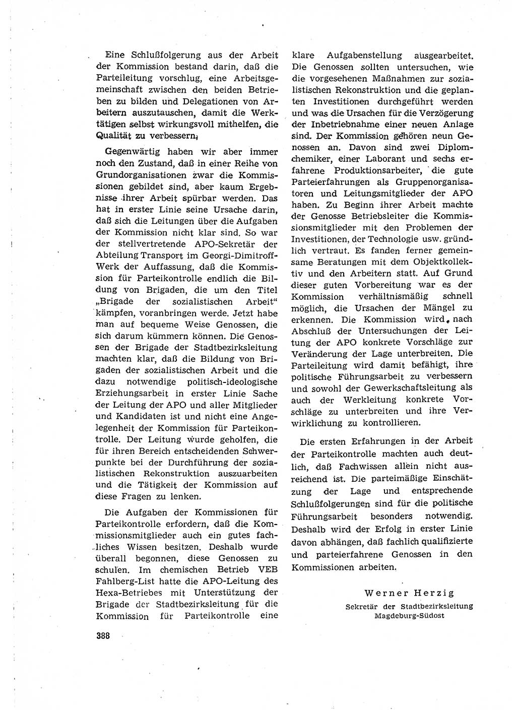 Neuer Weg (NW), Organ des Zentralkomitees (ZK) der SED (Sozialistische Einheitspartei Deutschlands) für Fragen des Parteilebens, 15. Jahrgang [Deutsche Demokratische Republik (DDR)] 1960, Seite 388 (NW ZK SED DDR 1960, S. 388)