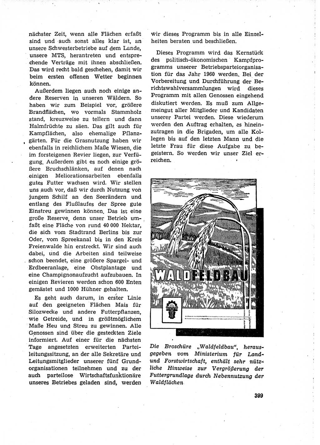 Neuer Weg (NW), Organ des Zentralkomitees (ZK) der SED (Sozialistische Einheitspartei Deutschlands) für Fragen des Parteilebens, 15. Jahrgang [Deutsche Demokratische Republik (DDR)] 1960, Seite 399 (NW ZK SED DDR 1960, S. 399)