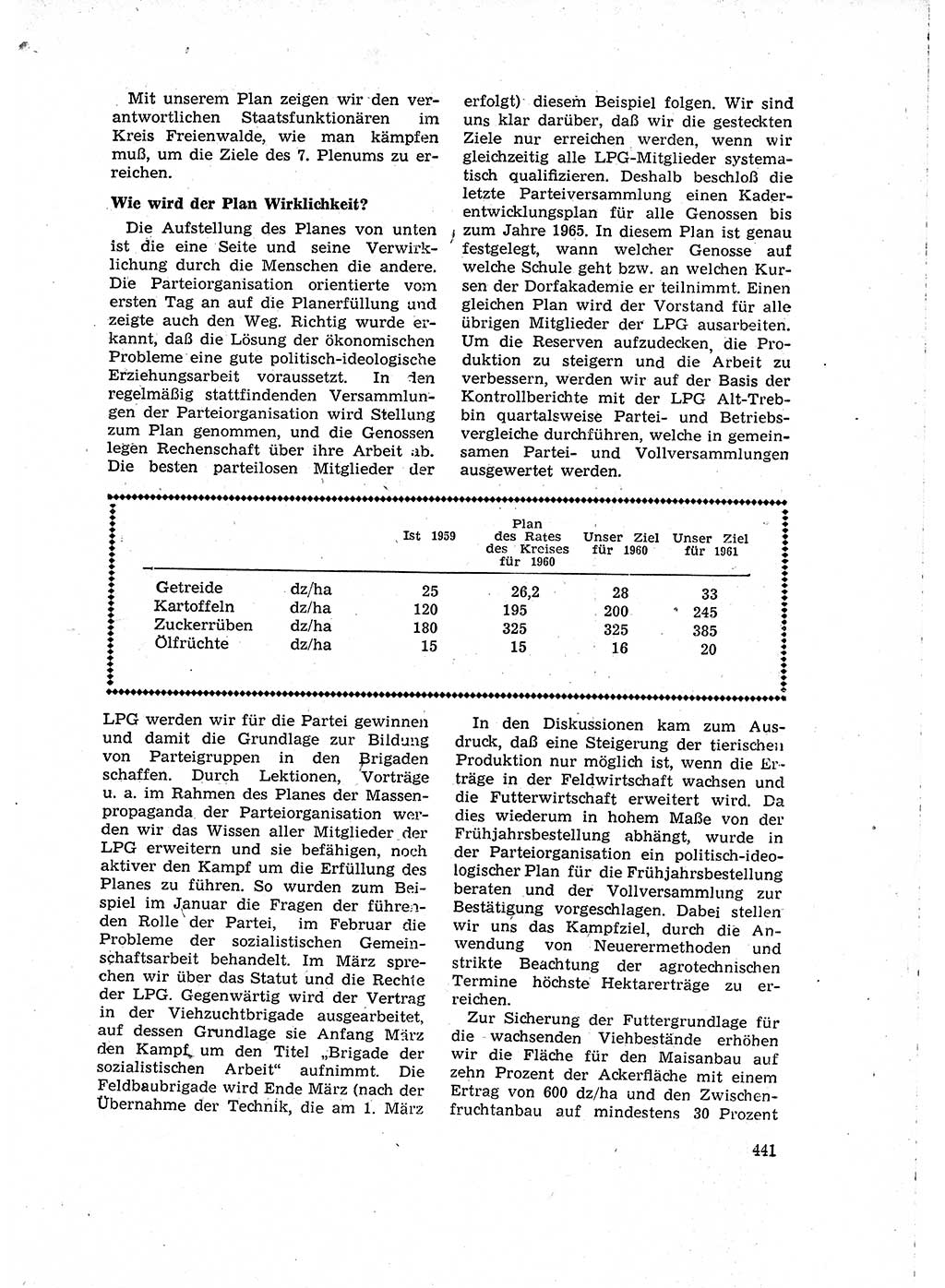 Neuer Weg (NW), Organ des Zentralkomitees (ZK) der SED (Sozialistische Einheitspartei Deutschlands) für Fragen des Parteilebens, 15. Jahrgang [Deutsche Demokratische Republik (DDR)] 1960, Seite 441 (NW ZK SED DDR 1960, S. 441)