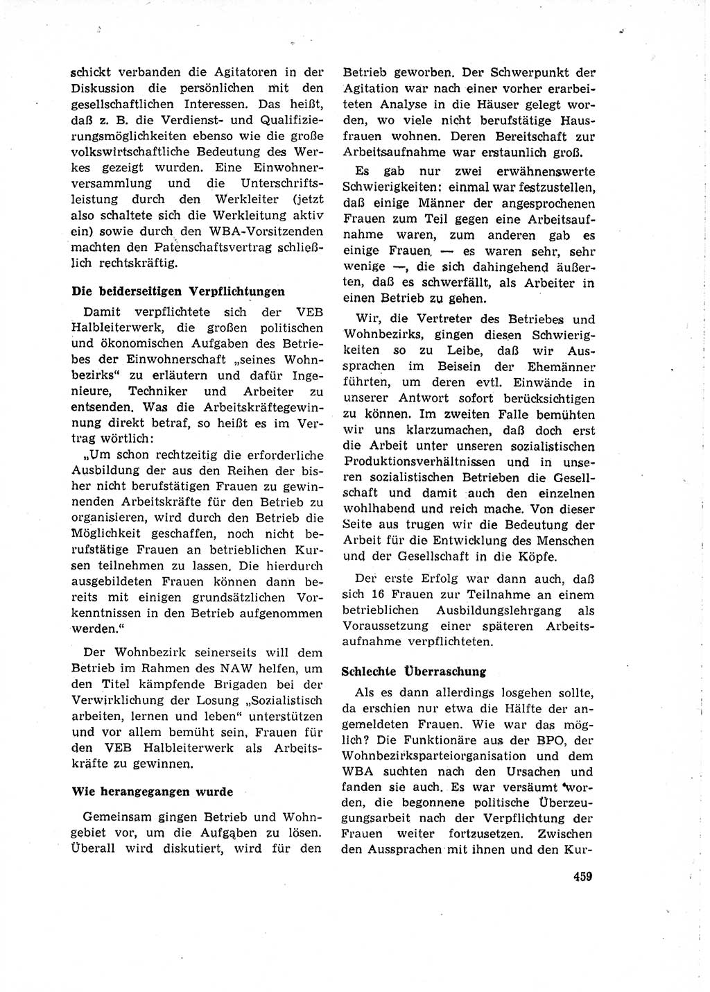 Neuer Weg (NW), Organ des Zentralkomitees (ZK) der SED (Sozialistische Einheitspartei Deutschlands) für Fragen des Parteilebens, 15. Jahrgang [Deutsche Demokratische Republik (DDR)] 1960, Seite 459 (NW ZK SED DDR 1960, S. 459)