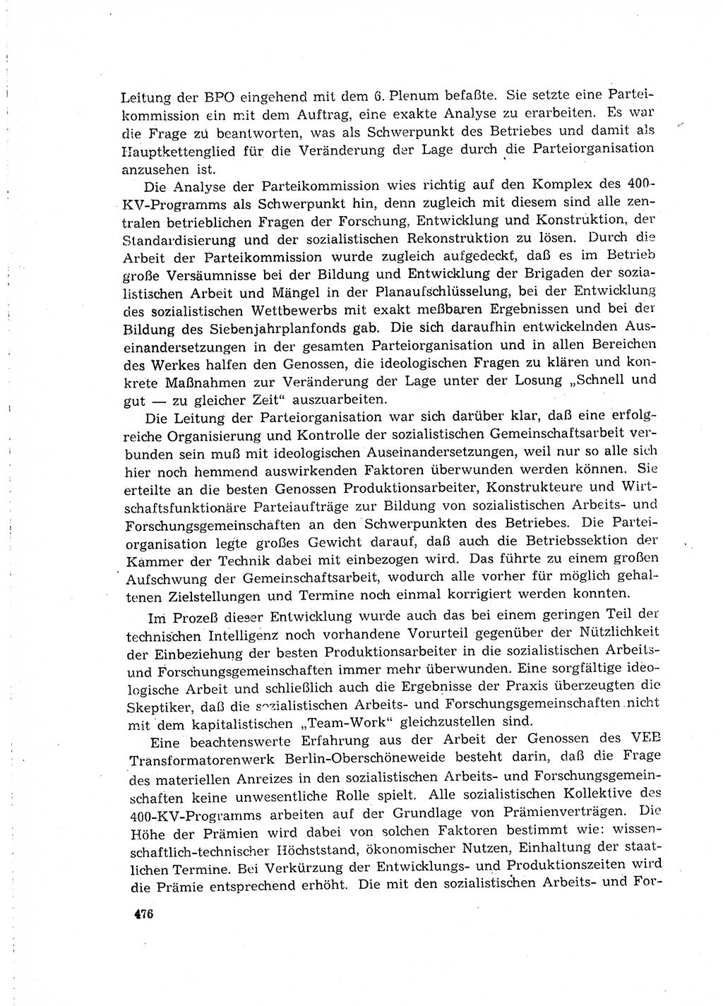 Neuer Weg (NW), Organ des Zentralkomitees (ZK) der SED (Sozialistische Einheitspartei Deutschlands) für Fragen des Parteilebens, 15. Jahrgang [Deutsche Demokratische Republik (DDR)] 1960, Seite 476 (NW ZK SED DDR 1960, S. 476)