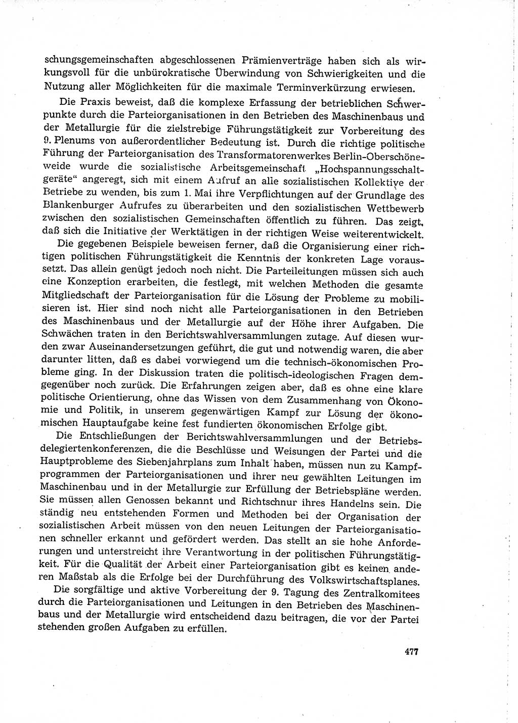 Neuer Weg (NW), Organ des Zentralkomitees (ZK) der SED (Sozialistische Einheitspartei Deutschlands) für Fragen des Parteilebens, 15. Jahrgang [Deutsche Demokratische Republik (DDR)] 1960, Seite 477 (NW ZK SED DDR 1960, S. 477)