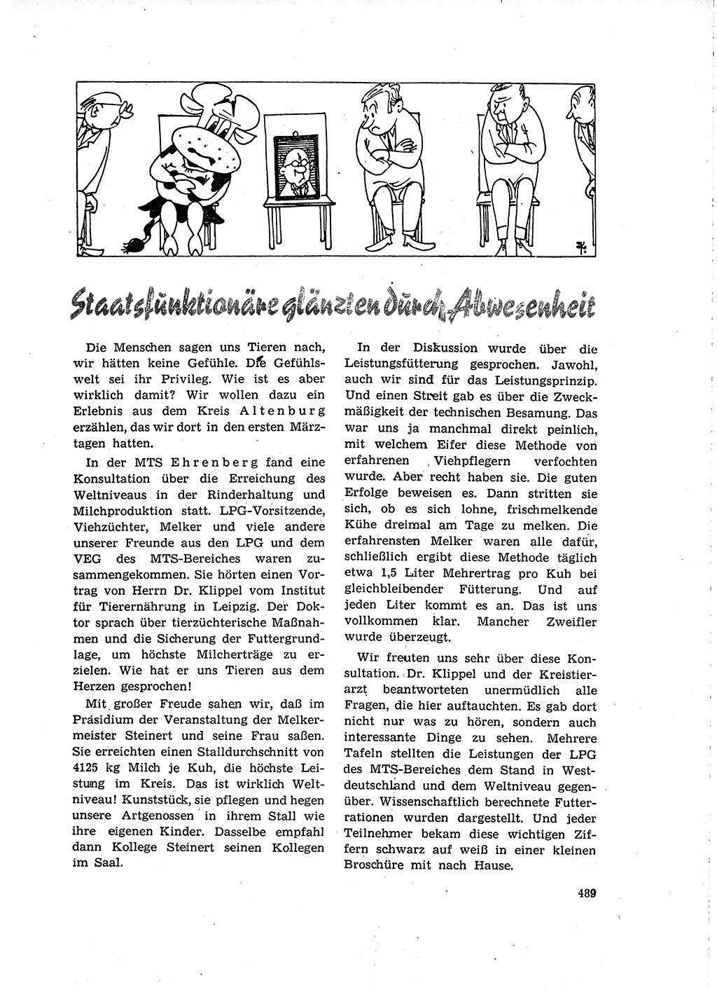 Neuer Weg (NW), Organ des Zentralkomitees (ZK) der SED (Sozialistische Einheitspartei Deutschlands) für Fragen des Parteilebens, 15. Jahrgang [Deutsche Demokratische Republik (DDR)] 1960, Seite 489 (NW ZK SED DDR 1960, S. 489)