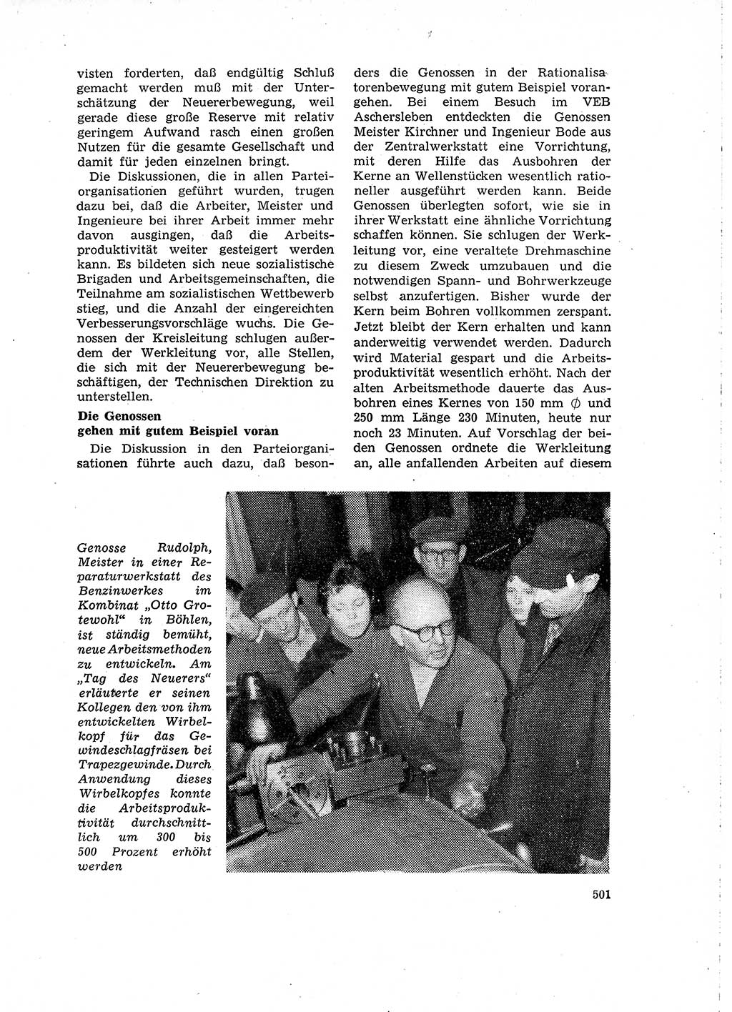Neuer Weg (NW), Organ des Zentralkomitees (ZK) der SED (Sozialistische Einheitspartei Deutschlands) für Fragen des Parteilebens, 15. Jahrgang [Deutsche Demokratische Republik (DDR)] 1960, Seite 501 (NW ZK SED DDR 1960, S. 501)