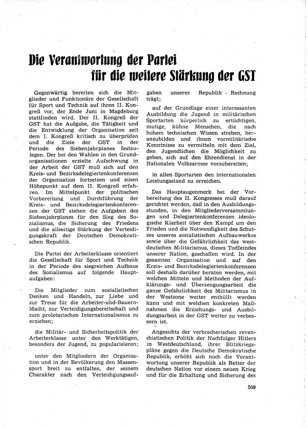 Neuer Weg (NW), Organ des Zentralkomitees (ZK) der SED (Sozialistische Einheitspartei Deutschlands) für Fragen des Parteilebens, 15. Jahrgang [Deutsche Demokratische Republik (DDR)] 1960, Seite 509 (NW ZK SED DDR 1960, S. 509)