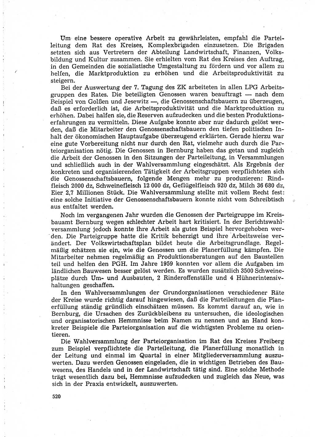Neuer Weg (NW), Organ des Zentralkomitees (ZK) der SED (Sozialistische Einheitspartei Deutschlands) für Fragen des Parteilebens, 15. Jahrgang [Deutsche Demokratische Republik (DDR)] 1960, Seite 520 (NW ZK SED DDR 1960, S. 520)