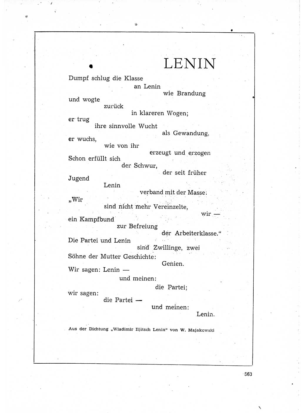 Neuer Weg (NW), Organ des Zentralkomitees (ZK) der SED (Sozialistische Einheitspartei Deutschlands) für Fragen des Parteilebens, 15. Jahrgang [Deutsche Demokratische Republik (DDR)] 1960, Seite 563 (NW ZK SED DDR 1960, S. 563)