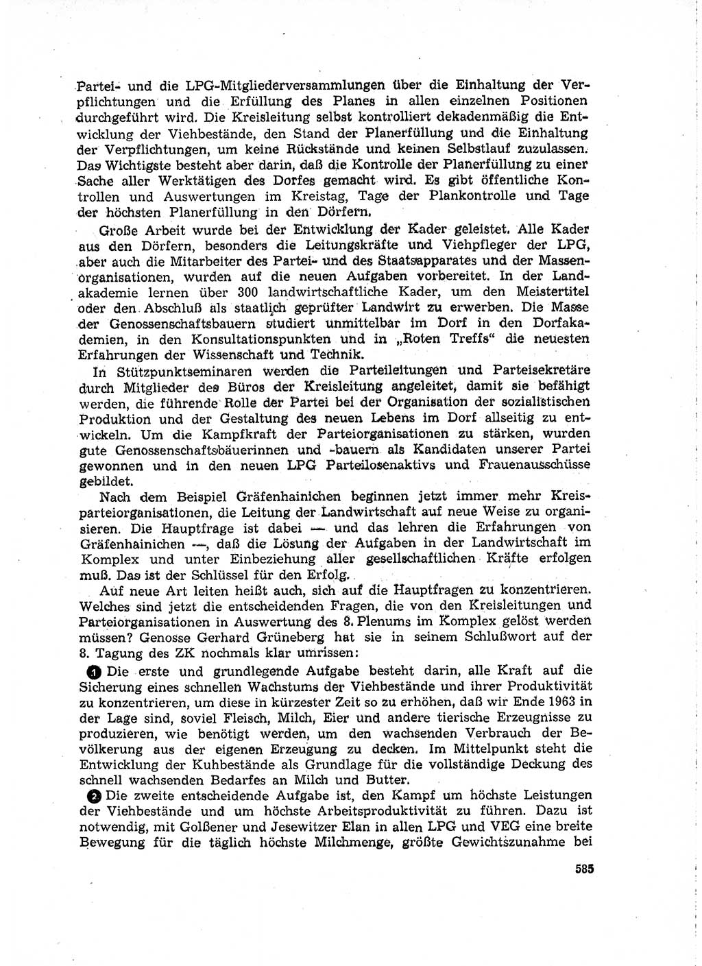 Neuer Weg (NW), Organ des Zentralkomitees (ZK) der SED (Sozialistische Einheitspartei Deutschlands) für Fragen des Parteilebens, 15. Jahrgang [Deutsche Demokratische Republik (DDR)] 1960, Seite 585 (NW ZK SED DDR 1960, S. 585)