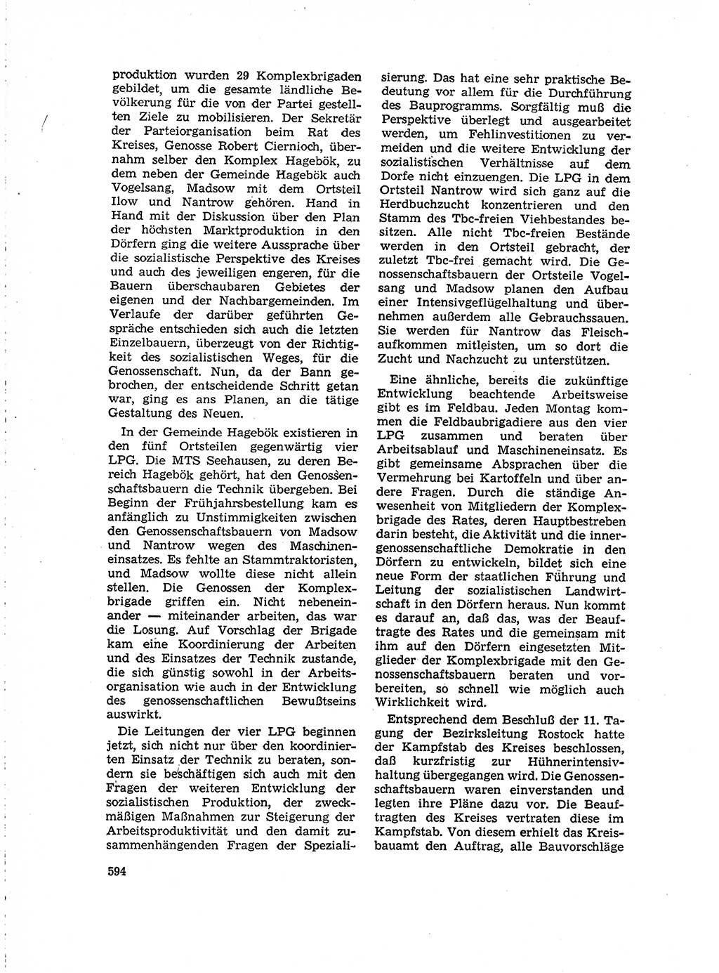 Neuer Weg (NW), Organ des Zentralkomitees (ZK) der SED (Sozialistische Einheitspartei Deutschlands) für Fragen des Parteilebens, 15. Jahrgang [Deutsche Demokratische Republik (DDR)] 1960, Seite 594 (NW ZK SED DDR 1960, S. 594)