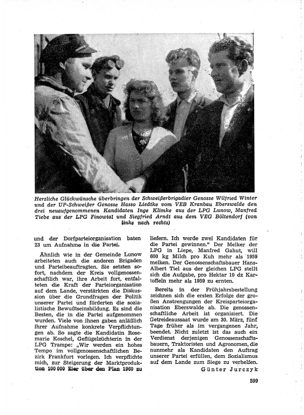 Neuer Weg (NW), Organ des Zentralkomitees (ZK) der SED (Sozialistische Einheitspartei Deutschlands) für Fragen des Parteilebens, 15. Jahrgang [Deutsche Demokratische Republik (DDR)] 1960, Seite 599 (NW ZK SED DDR 1960, S. 599)