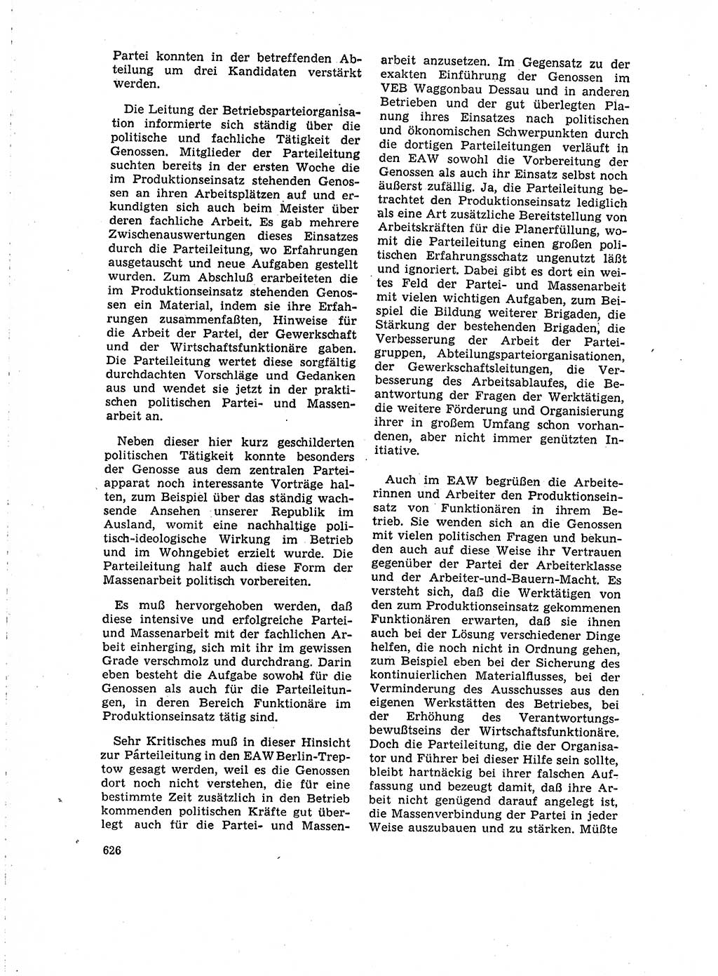 Neuer Weg (NW), Organ des Zentralkomitees (ZK) der SED (Sozialistische Einheitspartei Deutschlands) für Fragen des Parteilebens, 15. Jahrgang [Deutsche Demokratische Republik (DDR)] 1960, Seite 626 (NW ZK SED DDR 1960, S. 626)