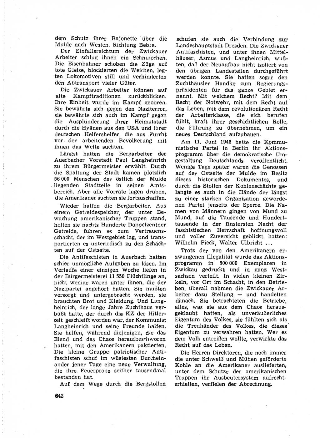 Neuer Weg (NW), Organ des Zentralkomitees (ZK) der SED (Sozialistische Einheitspartei Deutschlands) für Fragen des Parteilebens, 15. Jahrgang [Deutsche Demokratische Republik (DDR)] 1960, Seite 642 (NW ZK SED DDR 1960, S. 642)