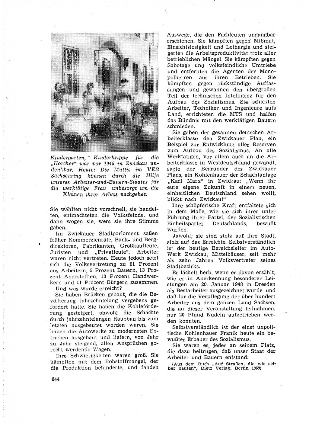 Neuer Weg (NW), Organ des Zentralkomitees (ZK) der SED (Sozialistische Einheitspartei Deutschlands) für Fragen des Parteilebens, 15. Jahrgang [Deutsche Demokratische Republik (DDR)] 1960, Seite 644 (NW ZK SED DDR 1960, S. 644)