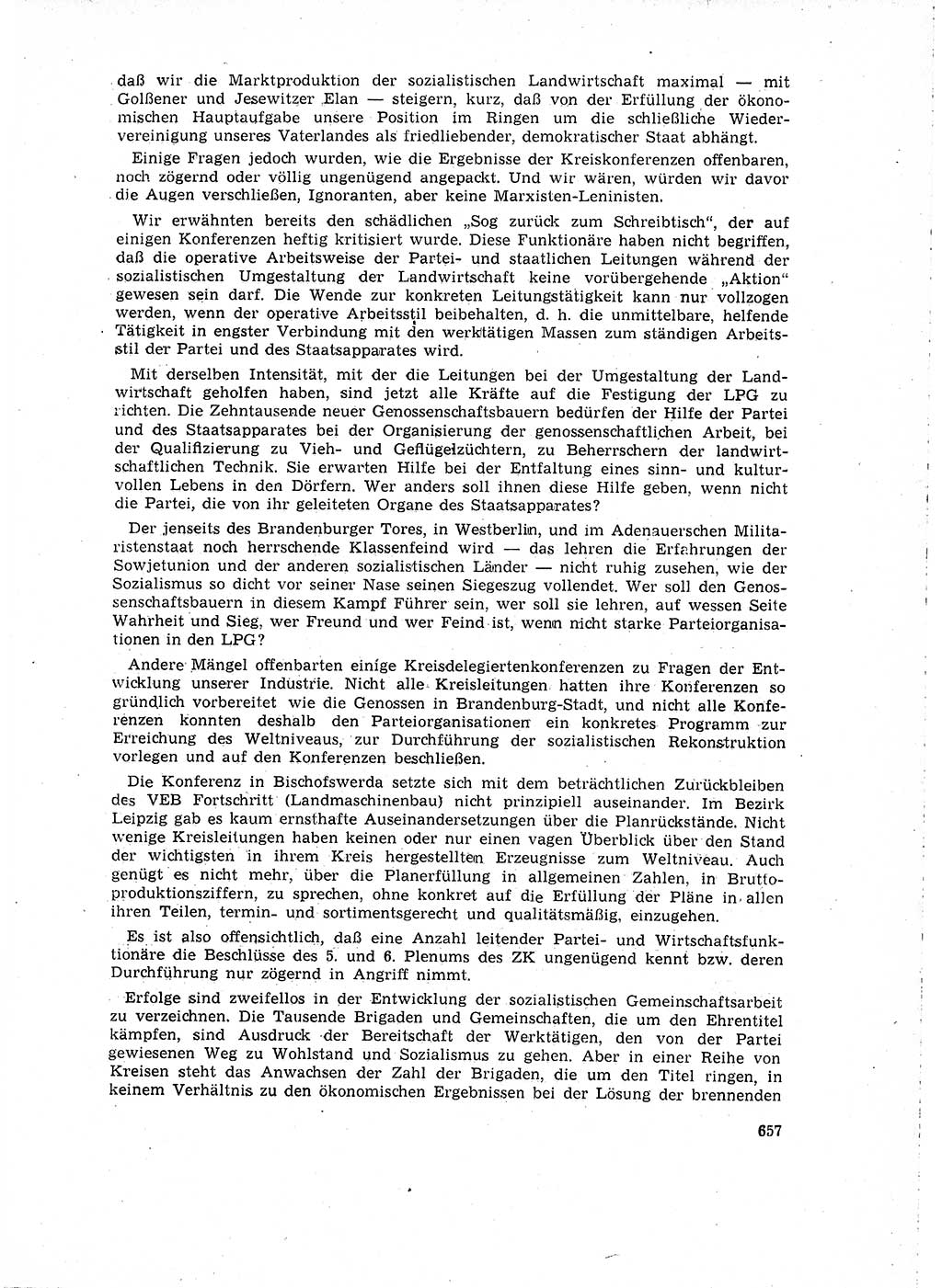 Neuer Weg (NW), Organ des Zentralkomitees (ZK) der SED (Sozialistische Einheitspartei Deutschlands) für Fragen des Parteilebens, 15. Jahrgang [Deutsche Demokratische Republik (DDR)] 1960, Seite 657 (NW ZK SED DDR 1960, S. 657)