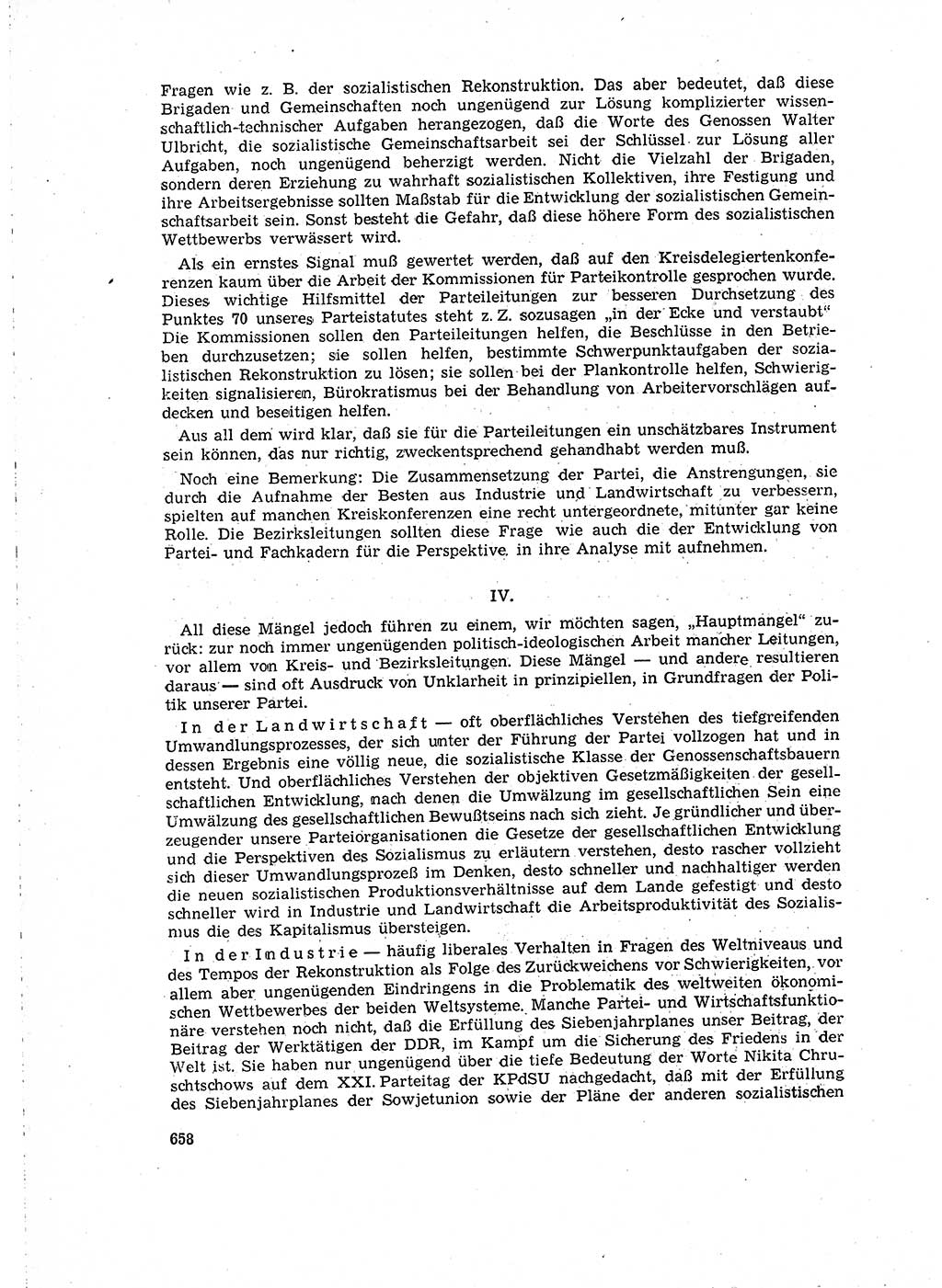 Neuer Weg (NW), Organ des Zentralkomitees (ZK) der SED (Sozialistische Einheitspartei Deutschlands) fÃ¼r Fragen des Parteilebens, 15. Jahrgang [Deutsche Demokratische Republik (DDR)] 1960, Seite 658 (NW ZK SED DDR 1960, S. 658)