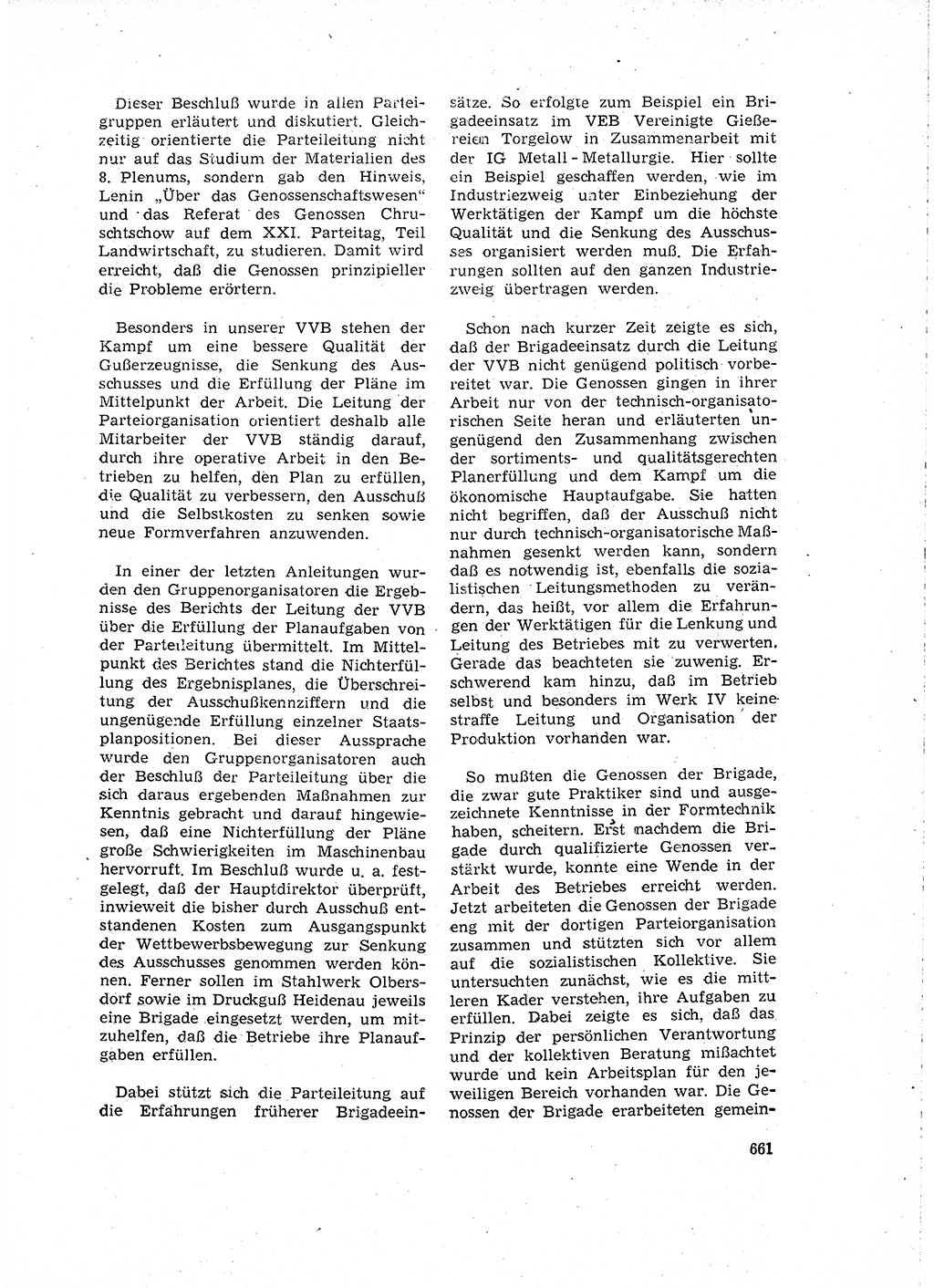 Neuer Weg (NW), Organ des Zentralkomitees (ZK) der SED (Sozialistische Einheitspartei Deutschlands) für Fragen des Parteilebens, 15. Jahrgang [Deutsche Demokratische Republik (DDR)] 1960, Seite 661 (NW ZK SED DDR 1960, S. 661)
