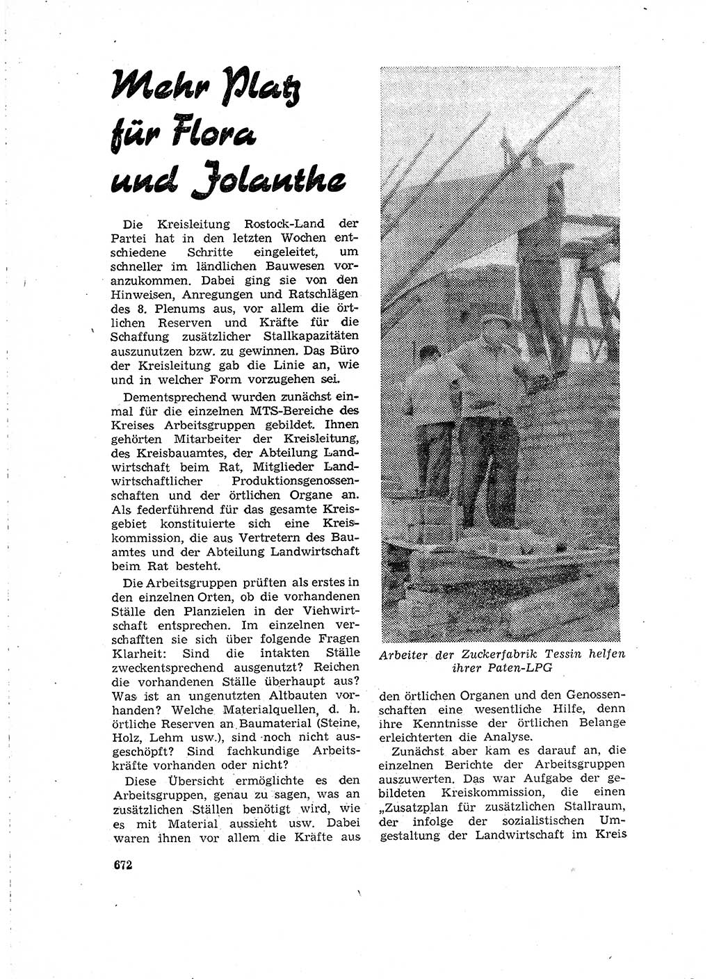 Neuer Weg (NW), Organ des Zentralkomitees (ZK) der SED (Sozialistische Einheitspartei Deutschlands) für Fragen des Parteilebens, 15. Jahrgang [Deutsche Demokratische Republik (DDR)] 1960, Seite 672 (NW ZK SED DDR 1960, S. 672)