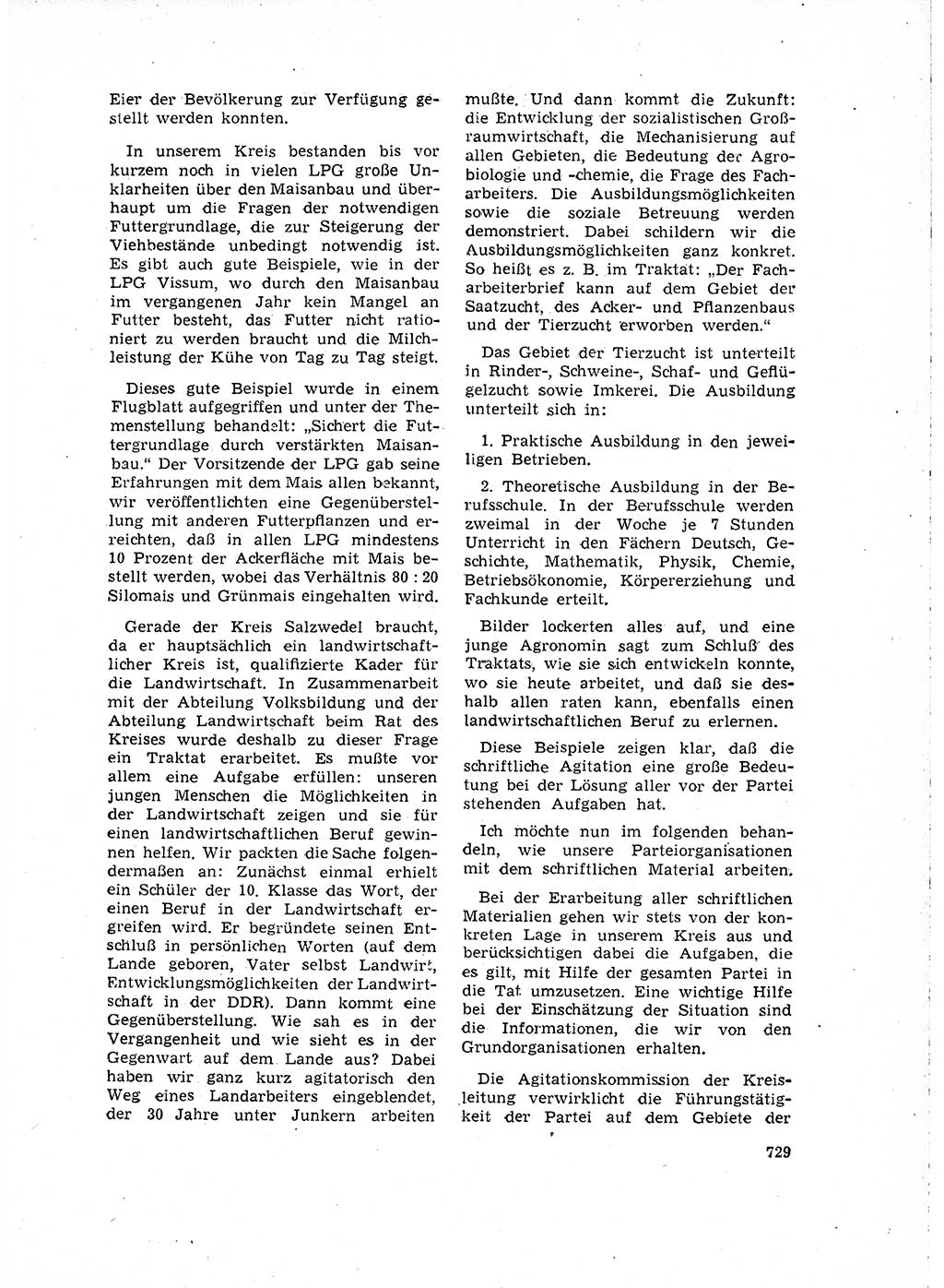 Neuer Weg (NW), Organ des Zentralkomitees (ZK) der SED (Sozialistische Einheitspartei Deutschlands) für Fragen des Parteilebens, 15. Jahrgang [Deutsche Demokratische Republik (DDR)] 1960, Seite 729 (NW ZK SED DDR 1960, S. 729)