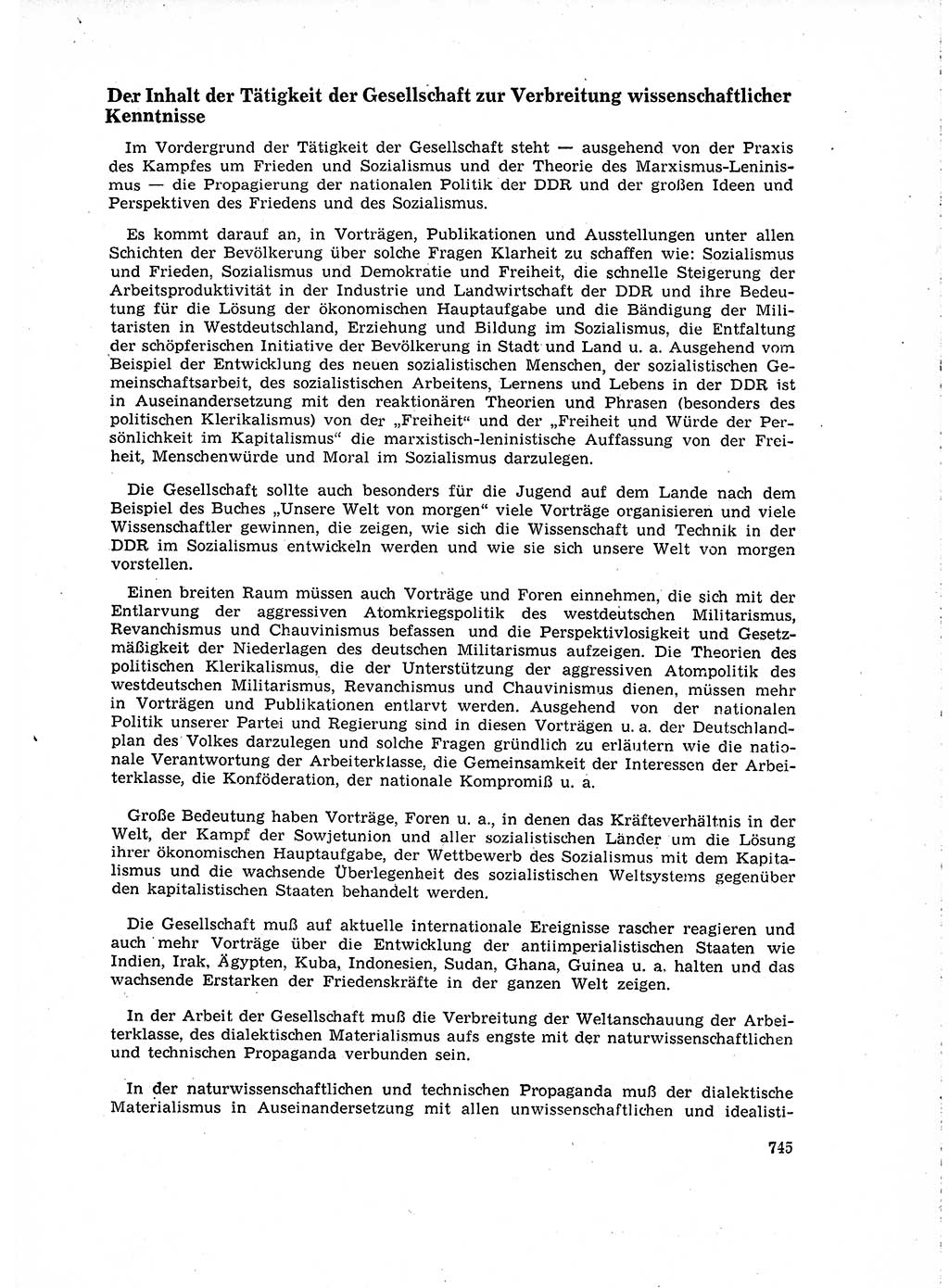 Neuer Weg (NW), Organ des Zentralkomitees (ZK) der SED (Sozialistische Einheitspartei Deutschlands) für Fragen des Parteilebens, 15. Jahrgang [Deutsche Demokratische Republik (DDR)] 1960, Seite 745 (NW ZK SED DDR 1960, S. 745)