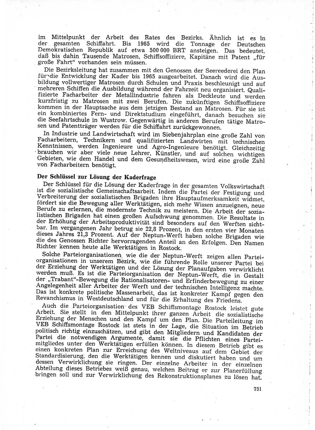 Neuer Weg (NW), Organ des Zentralkomitees (ZK) der SED (Sozialistische Einheitspartei Deutschlands) für Fragen des Parteilebens, 15. Jahrgang [Deutsche Demokratische Republik (DDR)] 1960, Seite 751 (NW ZK SED DDR 1960, S. 751)