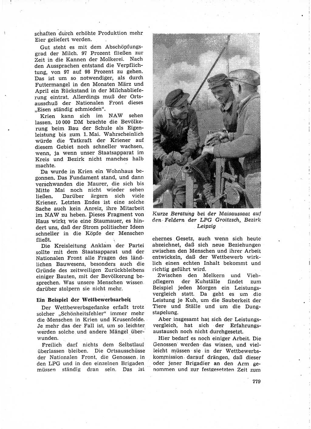 Neuer Weg (NW), Organ des Zentralkomitees (ZK) der SED (Sozialistische Einheitspartei Deutschlands) für Fragen des Parteilebens, 15. Jahrgang [Deutsche Demokratische Republik (DDR)] 1960, Seite 779 (NW ZK SED DDR 1960, S. 779)