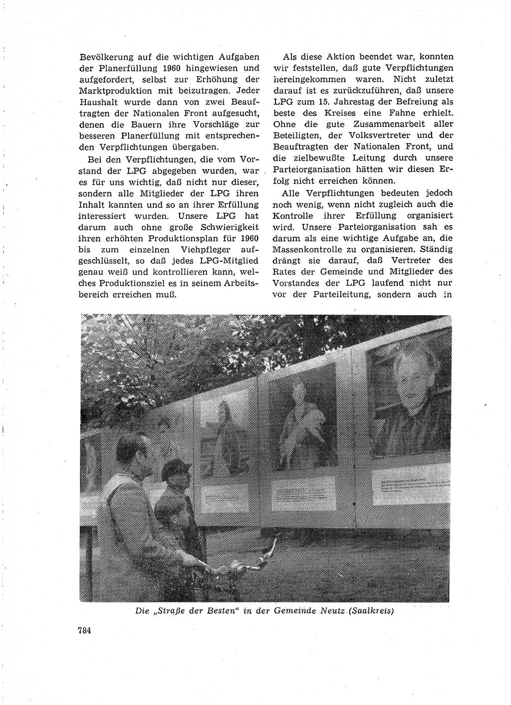 Neuer Weg (NW), Organ des Zentralkomitees (ZK) der SED (Sozialistische Einheitspartei Deutschlands) für Fragen des Parteilebens, 15. Jahrgang [Deutsche Demokratische Republik (DDR)] 1960, Seite 784 (NW ZK SED DDR 1960, S. 784)