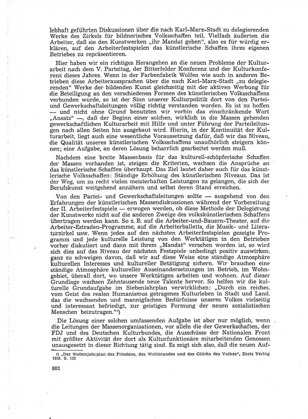 Neuer Weg (NW), Organ des Zentralkomitees (ZK) der SED (Sozialistische Einheitspartei Deutschlands) für Fragen des Parteilebens, 15. Jahrgang [Deutsche Demokratische Republik (DDR)] 1960, Seite 802 (NW ZK SED DDR 1960, S. 802)