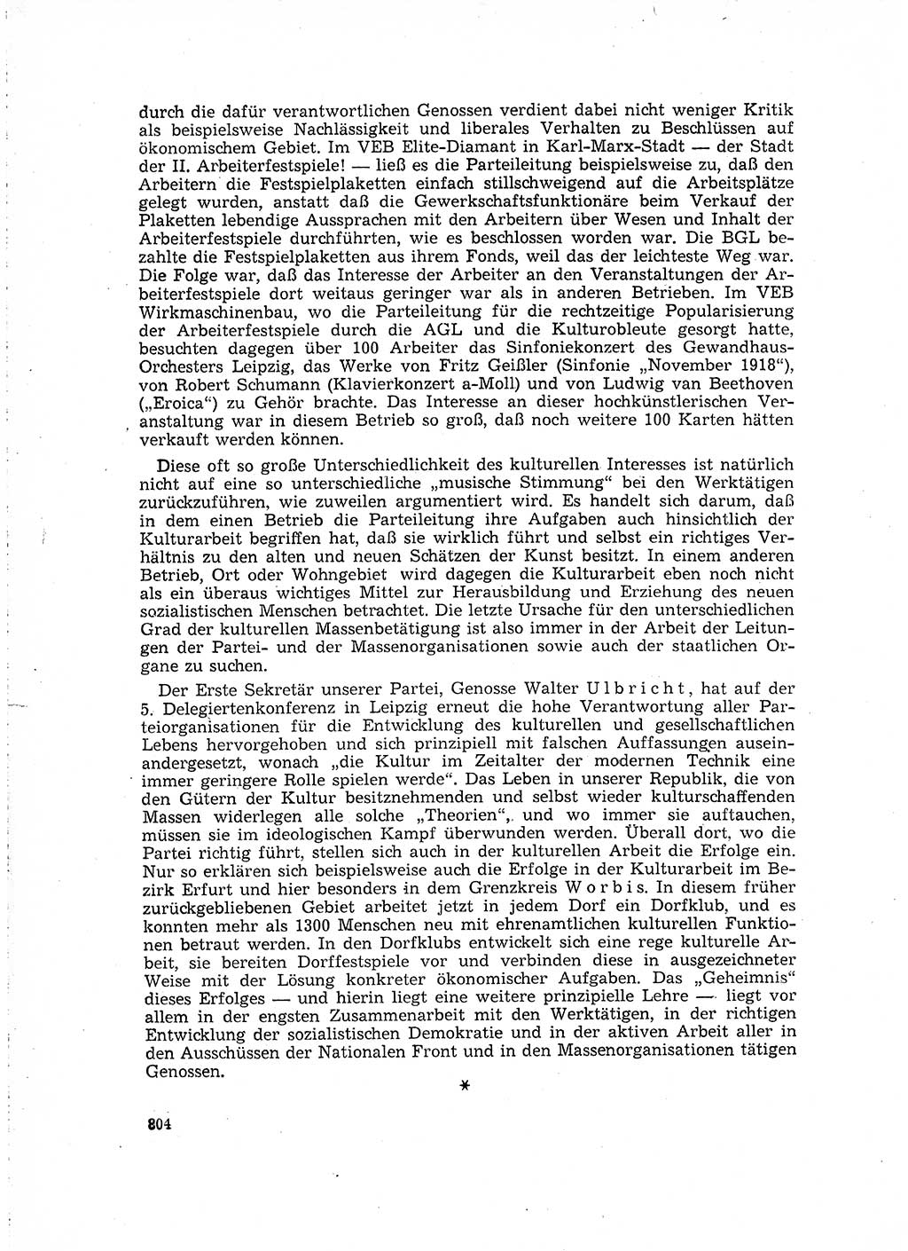 Neuer Weg (NW), Organ des Zentralkomitees (ZK) der SED (Sozialistische Einheitspartei Deutschlands) für Fragen des Parteilebens, 15. Jahrgang [Deutsche Demokratische Republik (DDR)] 1960, Seite 804 (NW ZK SED DDR 1960, S. 804)
