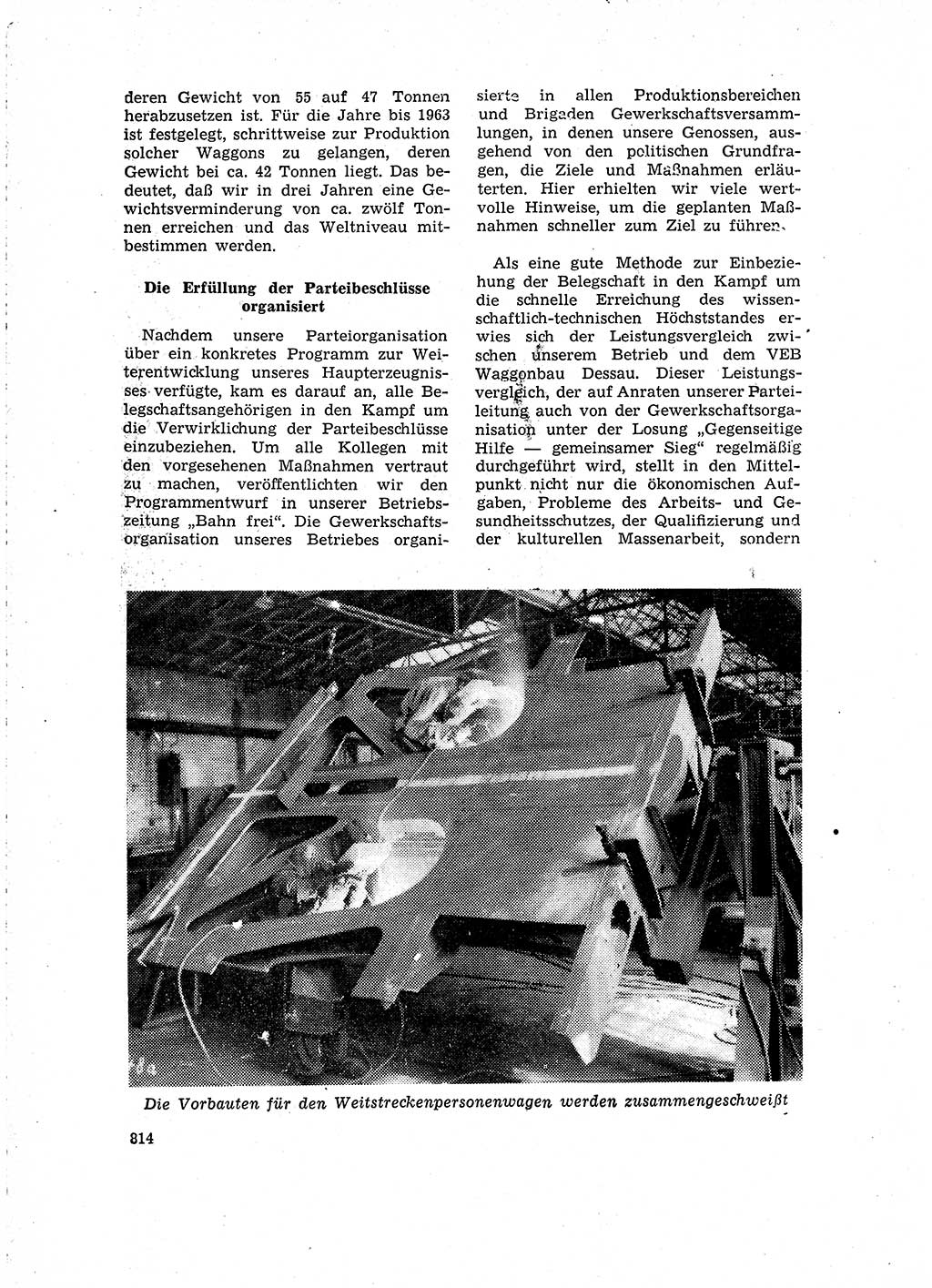 Neuer Weg (NW), Organ des Zentralkomitees (ZK) der SED (Sozialistische Einheitspartei Deutschlands) für Fragen des Parteilebens, 15. Jahrgang [Deutsche Demokratische Republik (DDR)] 1960, Seite 814 (NW ZK SED DDR 1960, S. 814)