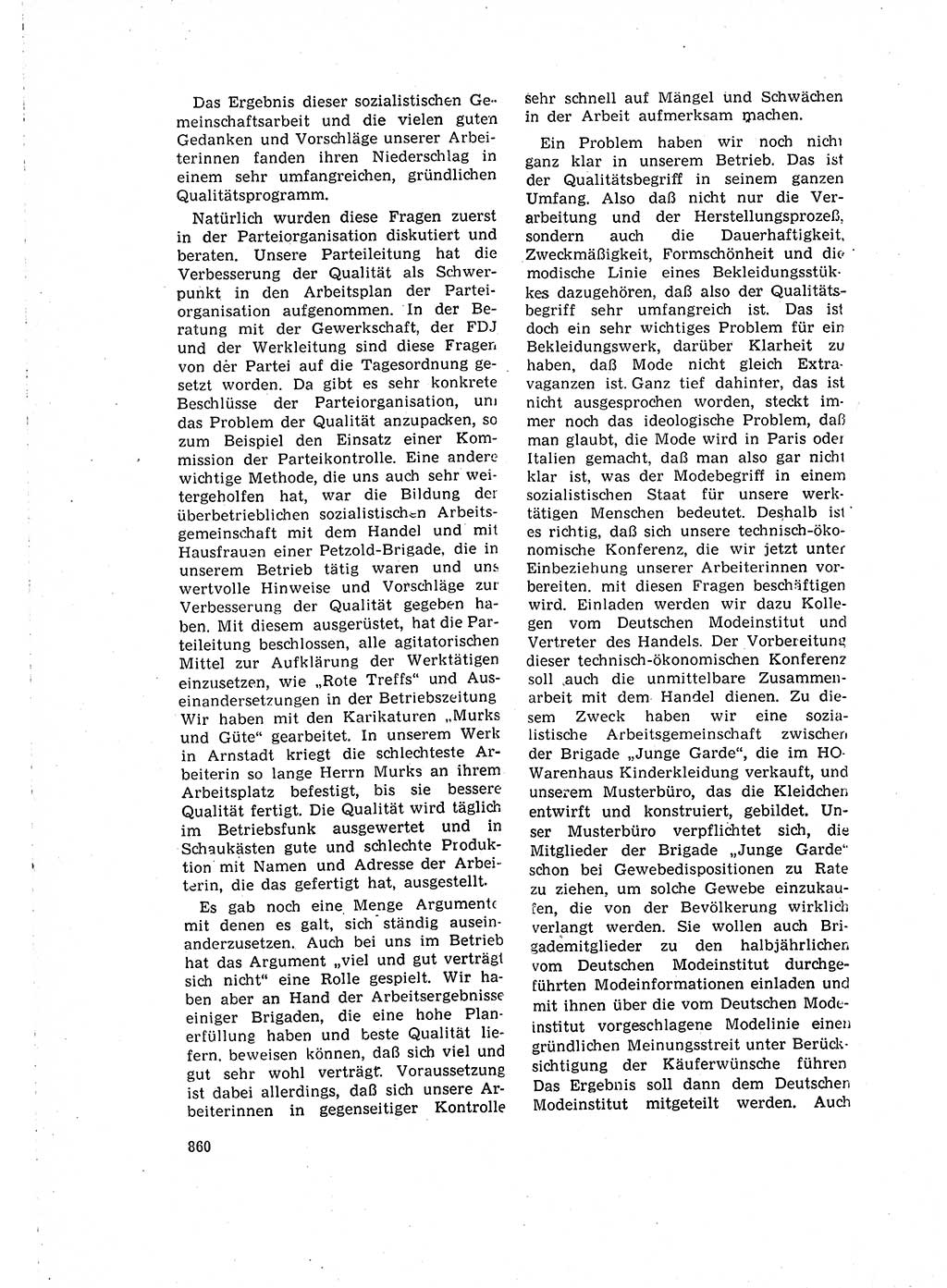 Neuer Weg (NW), Organ des Zentralkomitees (ZK) der SED (Sozialistische Einheitspartei Deutschlands) für Fragen des Parteilebens, 15. Jahrgang [Deutsche Demokratische Republik (DDR)] 1960, Seite 860 (NW ZK SED DDR 1960, S. 860)
