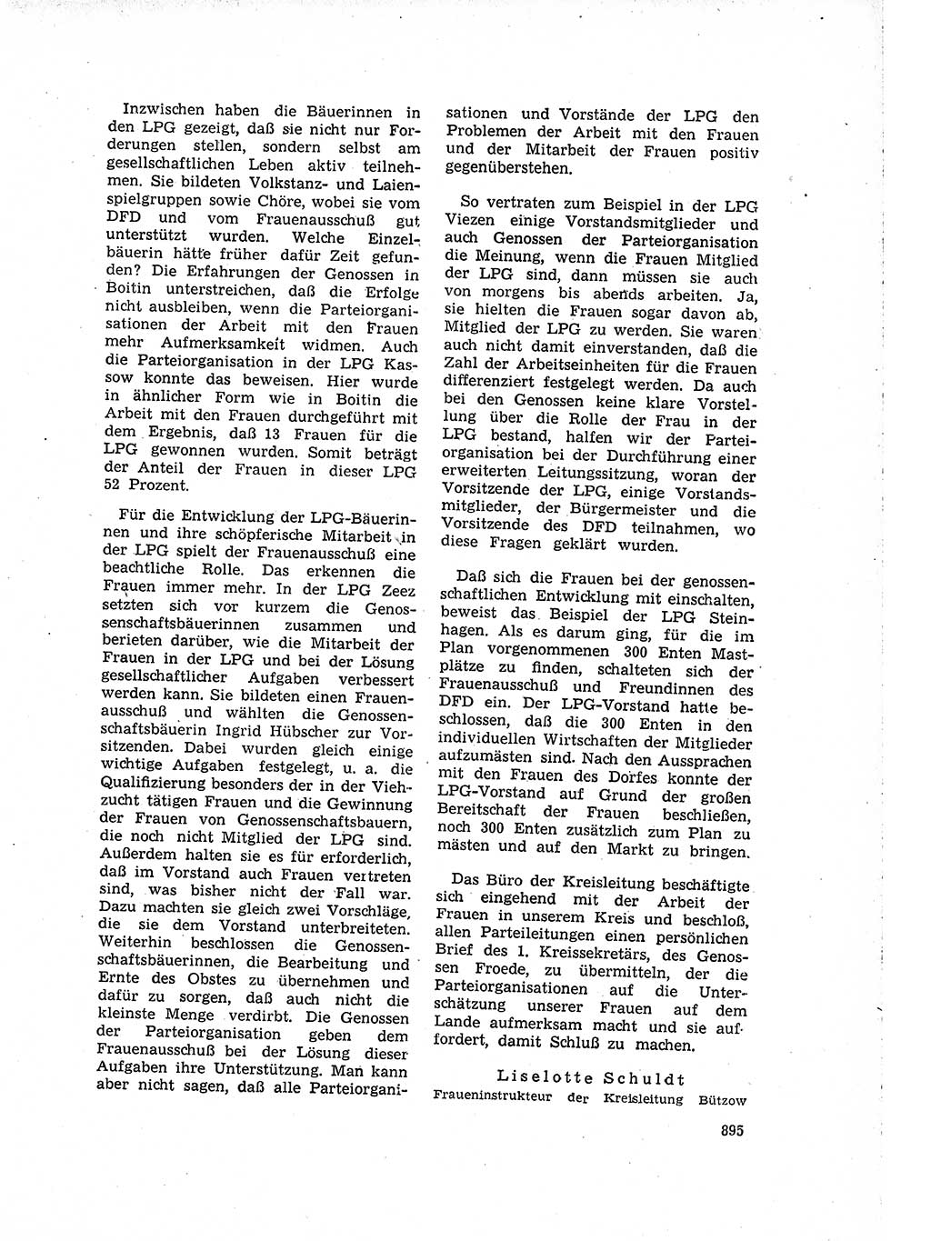 Neuer Weg (NW), Organ des Zentralkomitees (ZK) der SED (Sozialistische Einheitspartei Deutschlands) für Fragen des Parteilebens, 15. Jahrgang [Deutsche Demokratische Republik (DDR)] 1960, Seite 895 (NW ZK SED DDR 1960, S. 895)