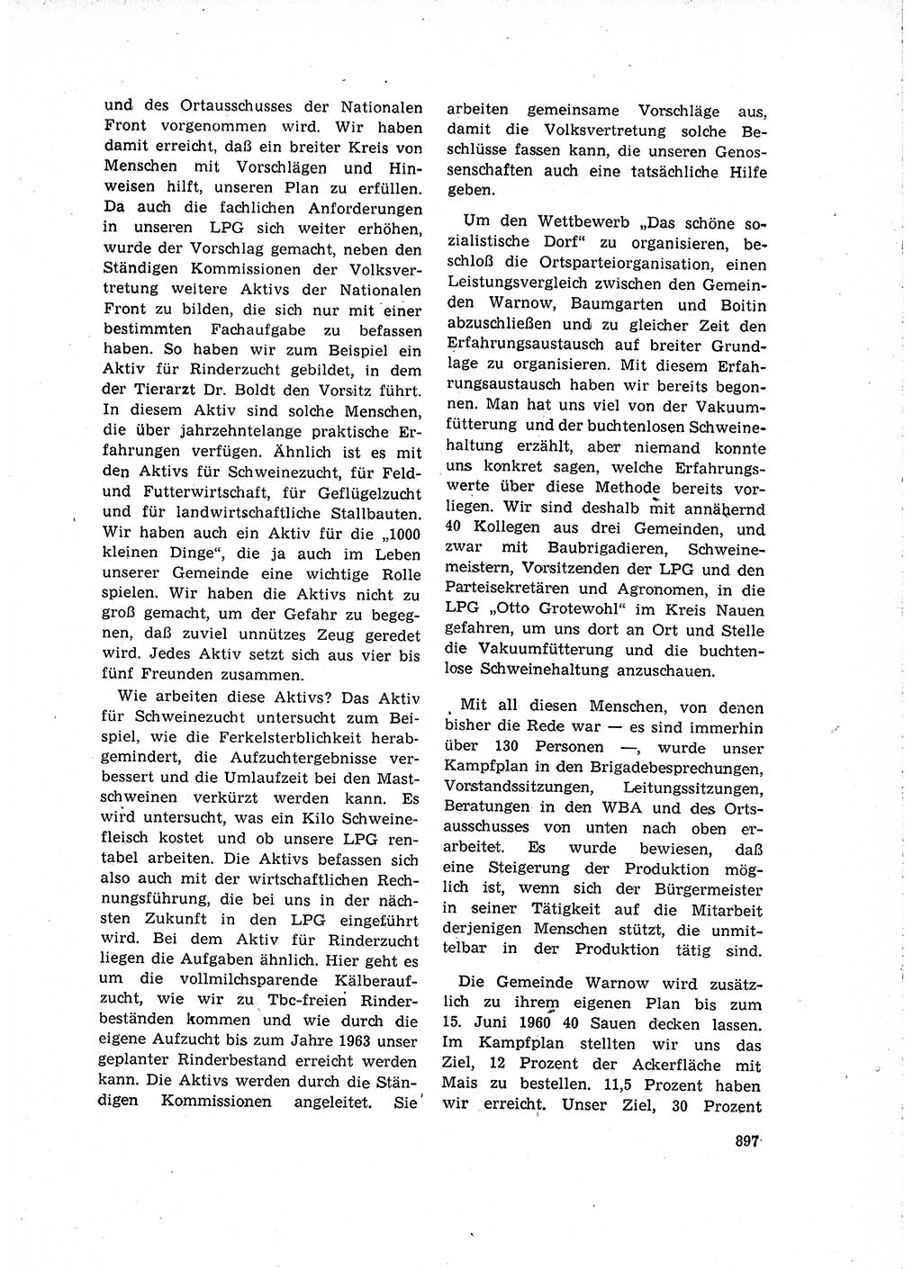Neuer Weg (NW), Organ des Zentralkomitees (ZK) der SED (Sozialistische Einheitspartei Deutschlands) für Fragen des Parteilebens, 15. Jahrgang [Deutsche Demokratische Republik (DDR)] 1960, Seite 897 (NW ZK SED DDR 1960, S. 897)