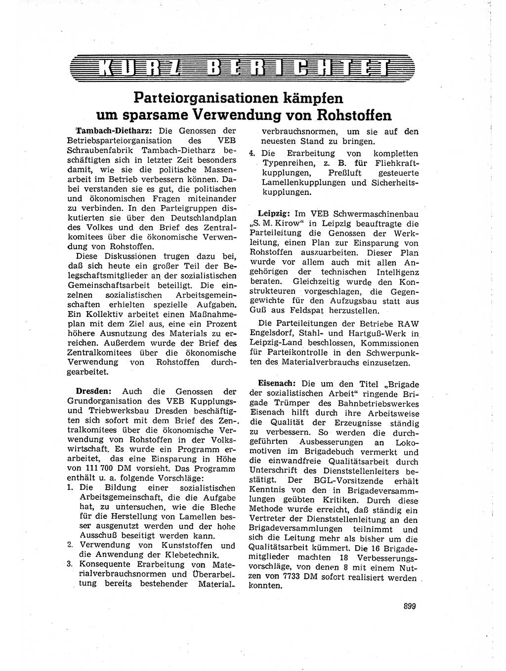 Neuer Weg (NW), Organ des Zentralkomitees (ZK) der SED (Sozialistische Einheitspartei Deutschlands) fÃ¼r Fragen des Parteilebens, 15. Jahrgang [Deutsche Demokratische Republik (DDR)] 1960, Seite 899 (NW ZK SED DDR 1960, S. 899)