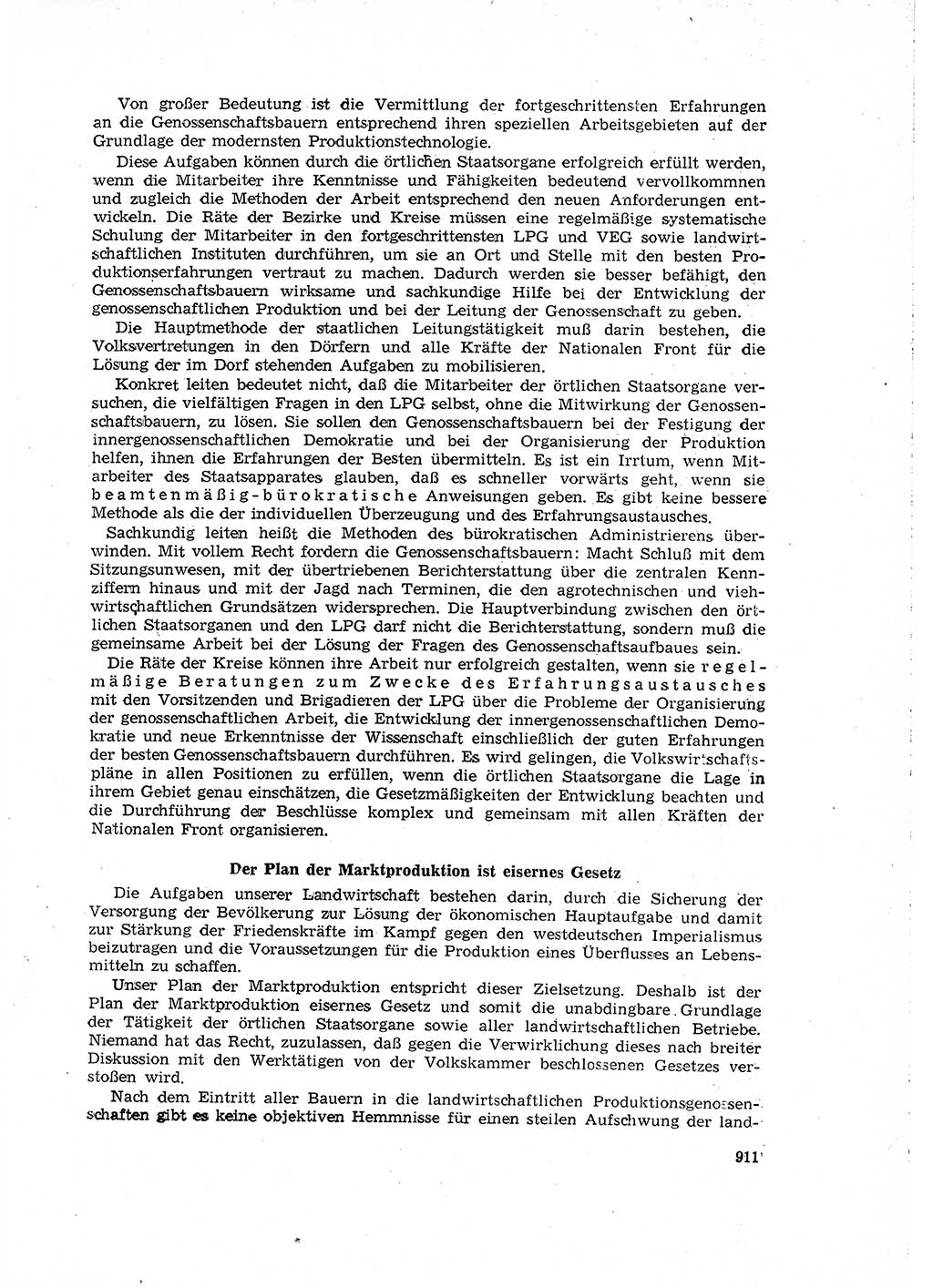 Neuer Weg (NW), Organ des Zentralkomitees (ZK) der SED (Sozialistische Einheitspartei Deutschlands) für Fragen des Parteilebens, 15. Jahrgang [Deutsche Demokratische Republik (DDR)] 1960, Seite 911 (NW ZK SED DDR 1960, S. 911)