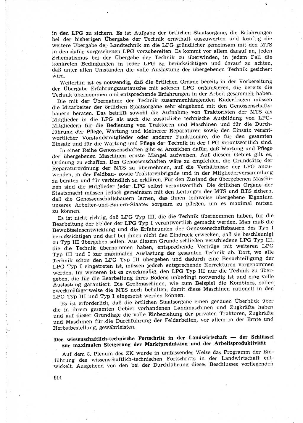 Neuer Weg (NW), Organ des Zentralkomitees (ZK) der SED (Sozialistische Einheitspartei Deutschlands) für Fragen des Parteilebens, 15. Jahrgang [Deutsche Demokratische Republik (DDR)] 1960, Seite 914 (NW ZK SED DDR 1960, S. 914)