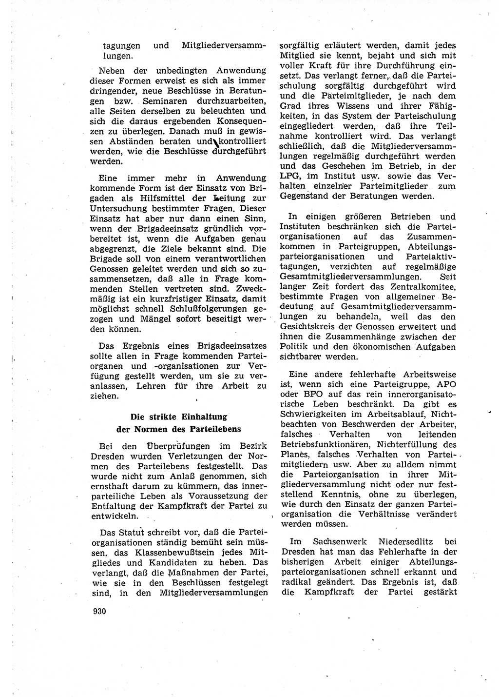 Neuer Weg (NW), Organ des Zentralkomitees (ZK) der SED (Sozialistische Einheitspartei Deutschlands) für Fragen des Parteilebens, 15. Jahrgang [Deutsche Demokratische Republik (DDR)] 1960, Seite 930 (NW ZK SED DDR 1960, S. 930)