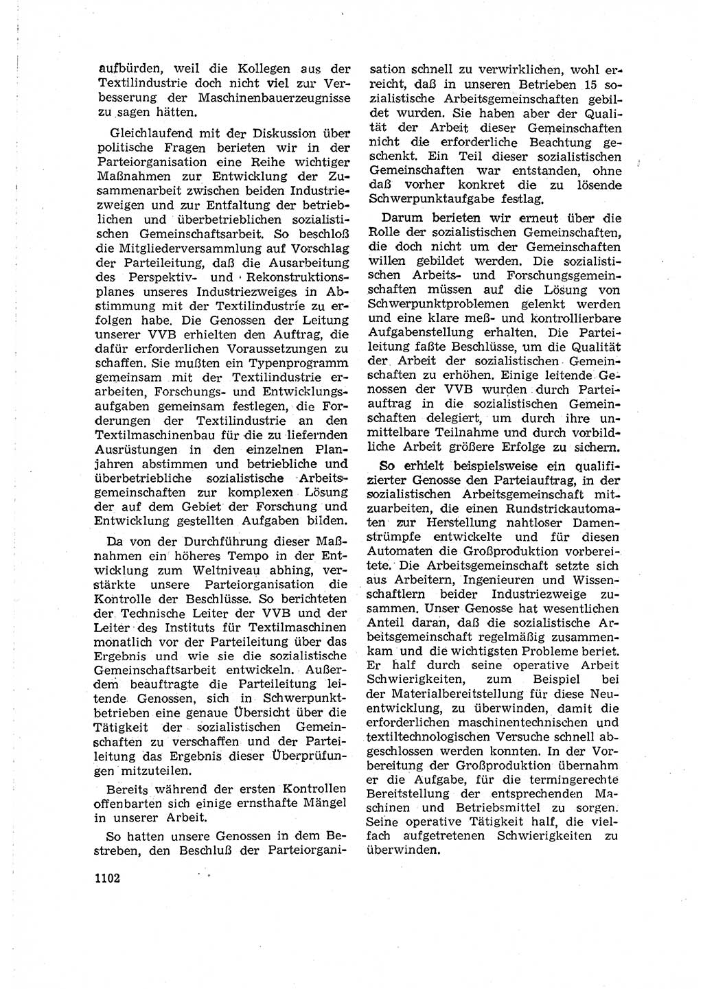 Neuer Weg (NW), Organ des Zentralkomitees (ZK) der SED (Sozialistische Einheitspartei Deutschlands) für Fragen des Parteilebens, 15. Jahrgang [Deutsche Demokratische Republik (DDR)] 1960, Seite 1102 (NW ZK SED DDR 1960, S. 1102)