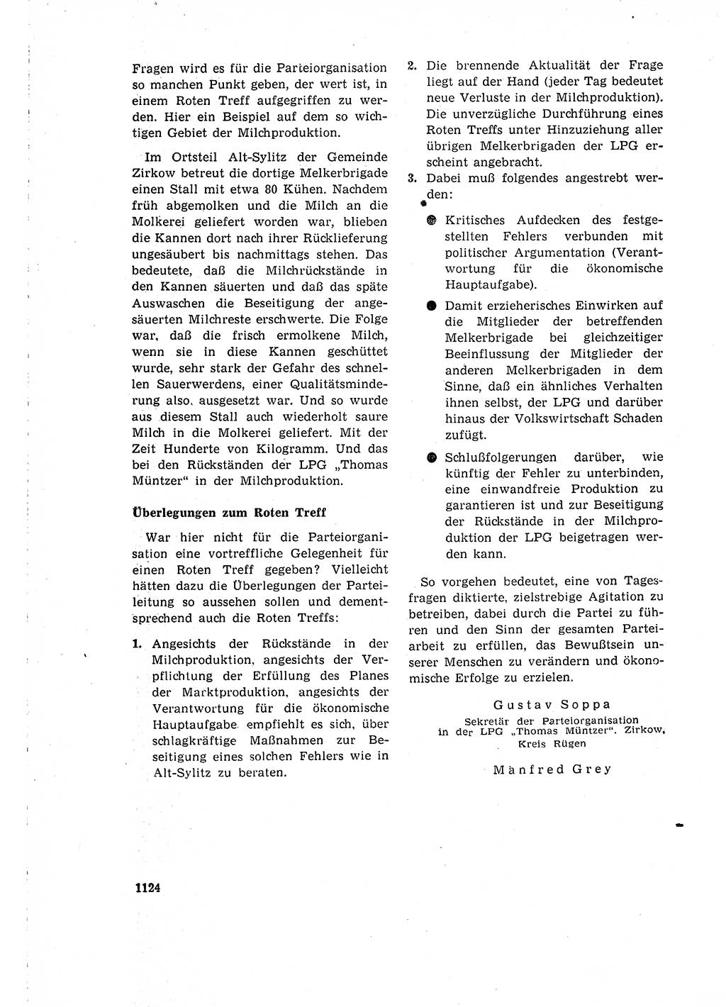 Neuer Weg (NW), Organ des Zentralkomitees (ZK) der SED (Sozialistische Einheitspartei Deutschlands) für Fragen des Parteilebens, 15. Jahrgang [Deutsche Demokratische Republik (DDR)] 1960, Seite 1124 (NW ZK SED DDR 1960, S. 1124)