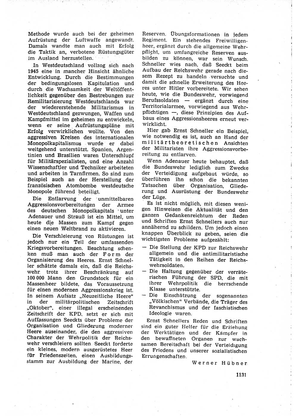 Neuer Weg (NW), Organ des Zentralkomitees (ZK) der SED (Sozialistische Einheitspartei Deutschlands) für Fragen des Parteilebens, 15. Jahrgang [Deutsche Demokratische Republik (DDR)] 1960, Seite 1131 (NW ZK SED DDR 1960, S. 1131)