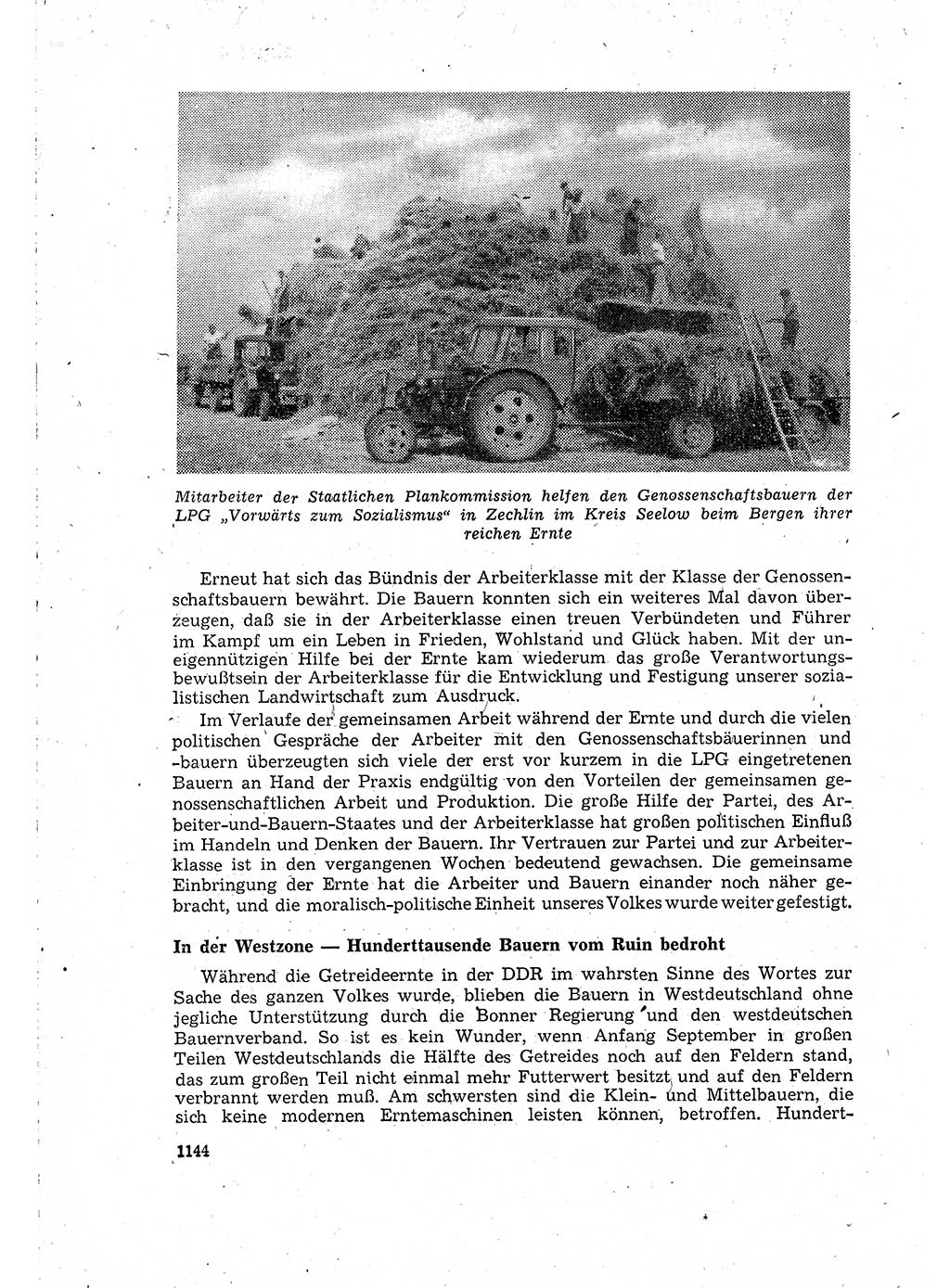 Neuer Weg (NW), Organ des Zentralkomitees (ZK) der SED (Sozialistische Einheitspartei Deutschlands) für Fragen des Parteilebens, 15. Jahrgang [Deutsche Demokratische Republik (DDR)] 1960, Seite 1144 (NW ZK SED DDR 1960, S. 1144)