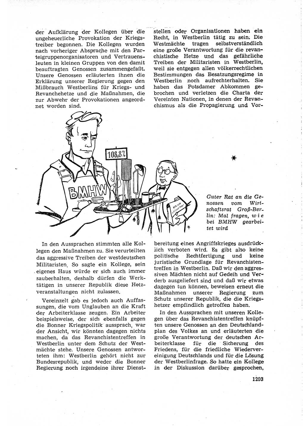 Neuer Weg (NW), Organ des Zentralkomitees (ZK) der SED (Sozialistische Einheitspartei Deutschlands) für Fragen des Parteilebens, 15. Jahrgang [Deutsche Demokratische Republik (DDR)] 1960, Seite 1203 (NW ZK SED DDR 1960, S. 1203)