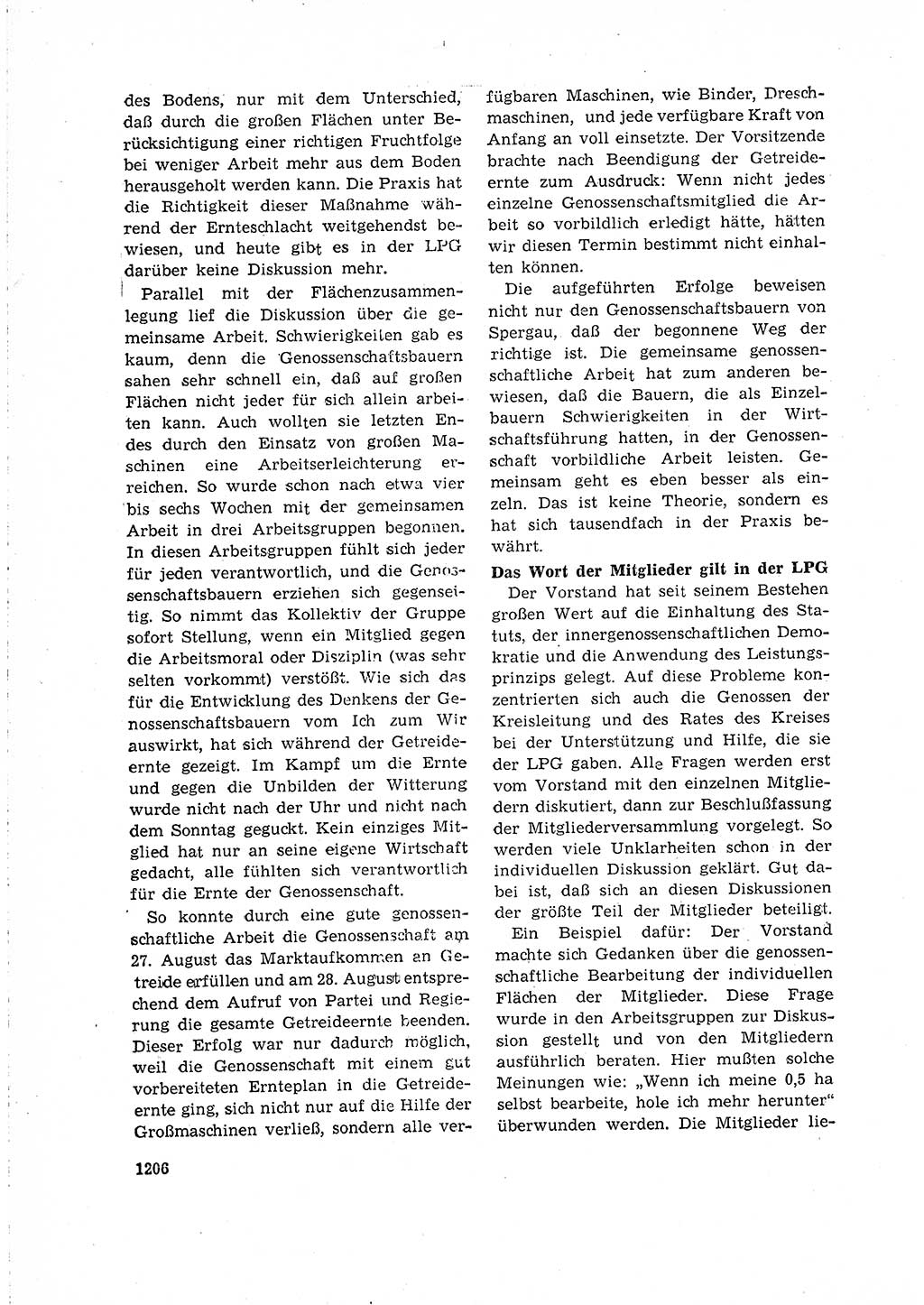 Neuer Weg (NW), Organ des Zentralkomitees (ZK) der SED (Sozialistische Einheitspartei Deutschlands) für Fragen des Parteilebens, 15. Jahrgang [Deutsche Demokratische Republik (DDR)] 1960, Seite 1206 (NW ZK SED DDR 1960, S. 1206)