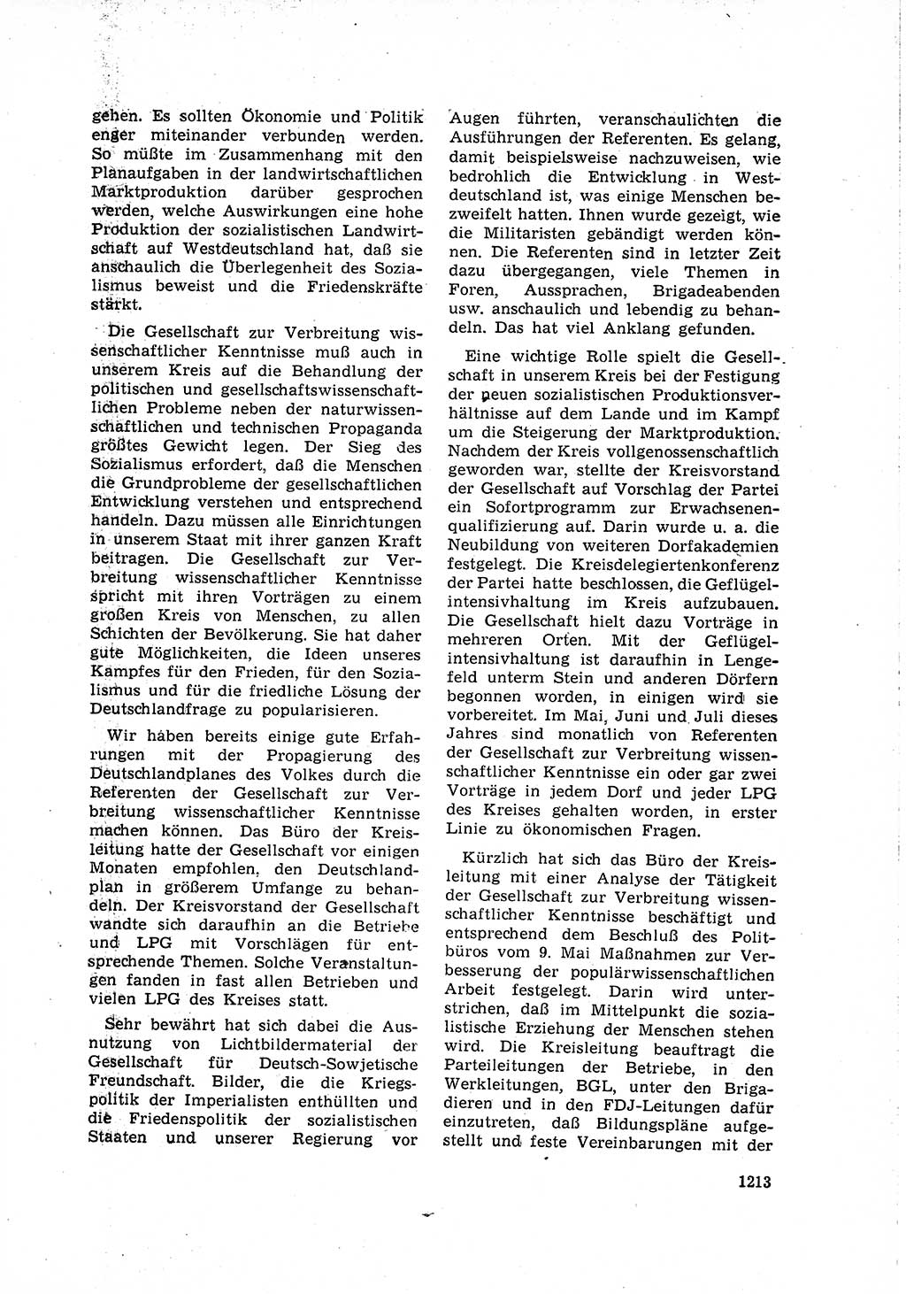Neuer Weg (NW), Organ des Zentralkomitees (ZK) der SED (Sozialistische Einheitspartei Deutschlands) für Fragen des Parteilebens, 15. Jahrgang [Deutsche Demokratische Republik (DDR)] 1960, Seite 1213 (NW ZK SED DDR 1960, S. 1213)