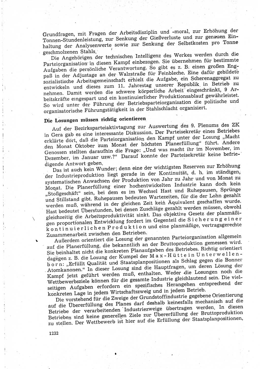 Neuer Weg (NW), Organ des Zentralkomitees (ZK) der SED (Sozialistische Einheitspartei Deutschlands) für Fragen des Parteilebens, 15. Jahrgang [Deutsche Demokratische Republik (DDR)] 1960, Seite 1232 (NW ZK SED DDR 1960, S. 1232)