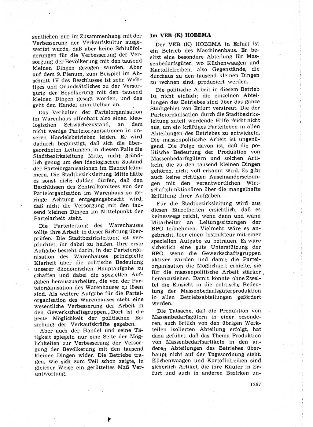 Neuer Weg (NW), Organ des Zentralkomitees (ZK) der SED (Sozialistische Einheitspartei Deutschlands) für Fragen des Parteilebens, 15. Jahrgang [Deutsche Demokratische Republik (DDR)] 1960, Seite 1267 (NW ZK SED DDR 1960, S. 1267)